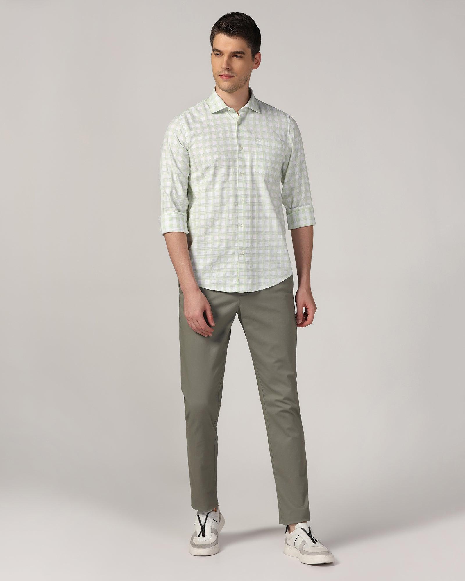 Casual Green Check Shirt - Torin - Blackberrys