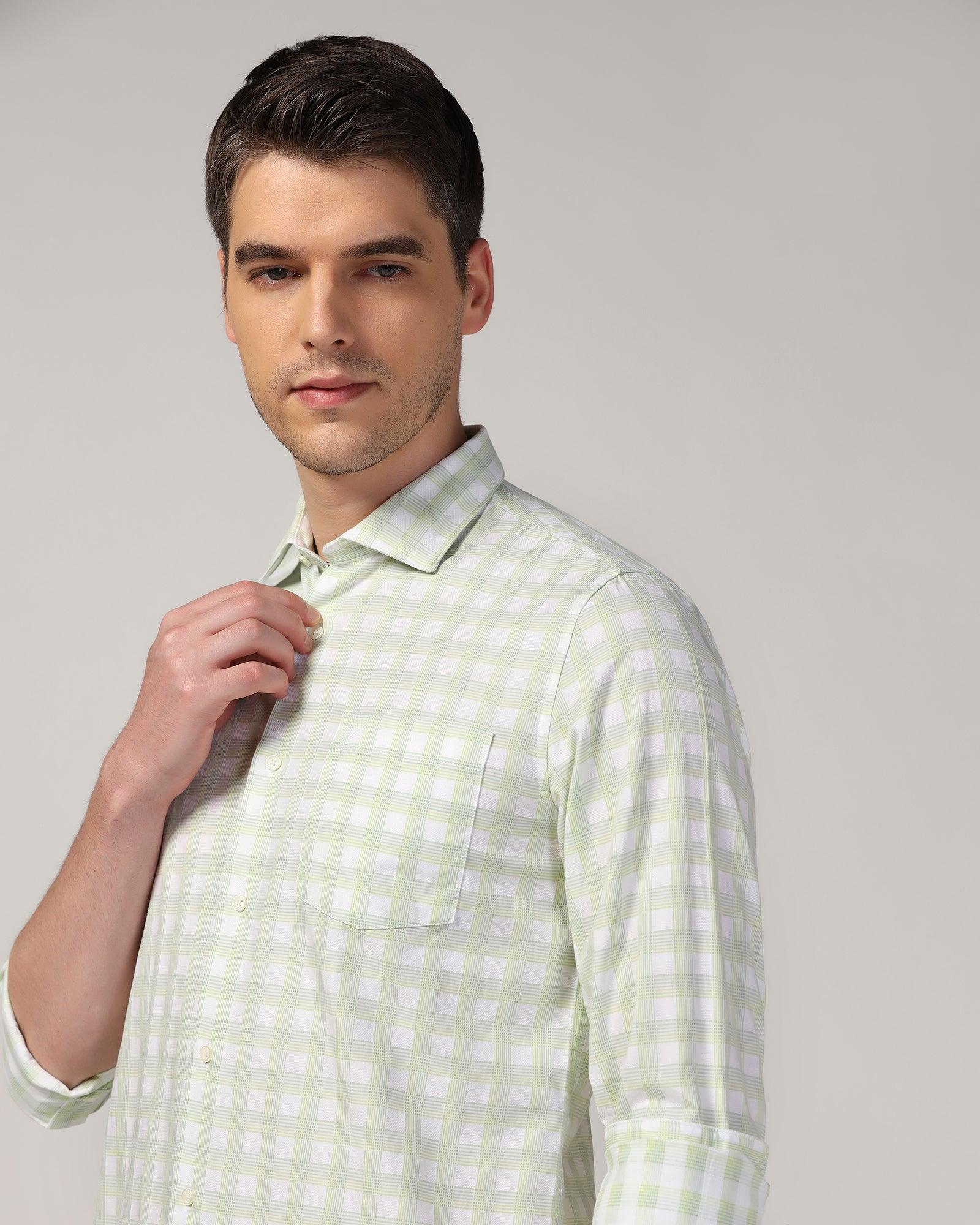 Casual Green Check Shirt - Torin - Blackberrys