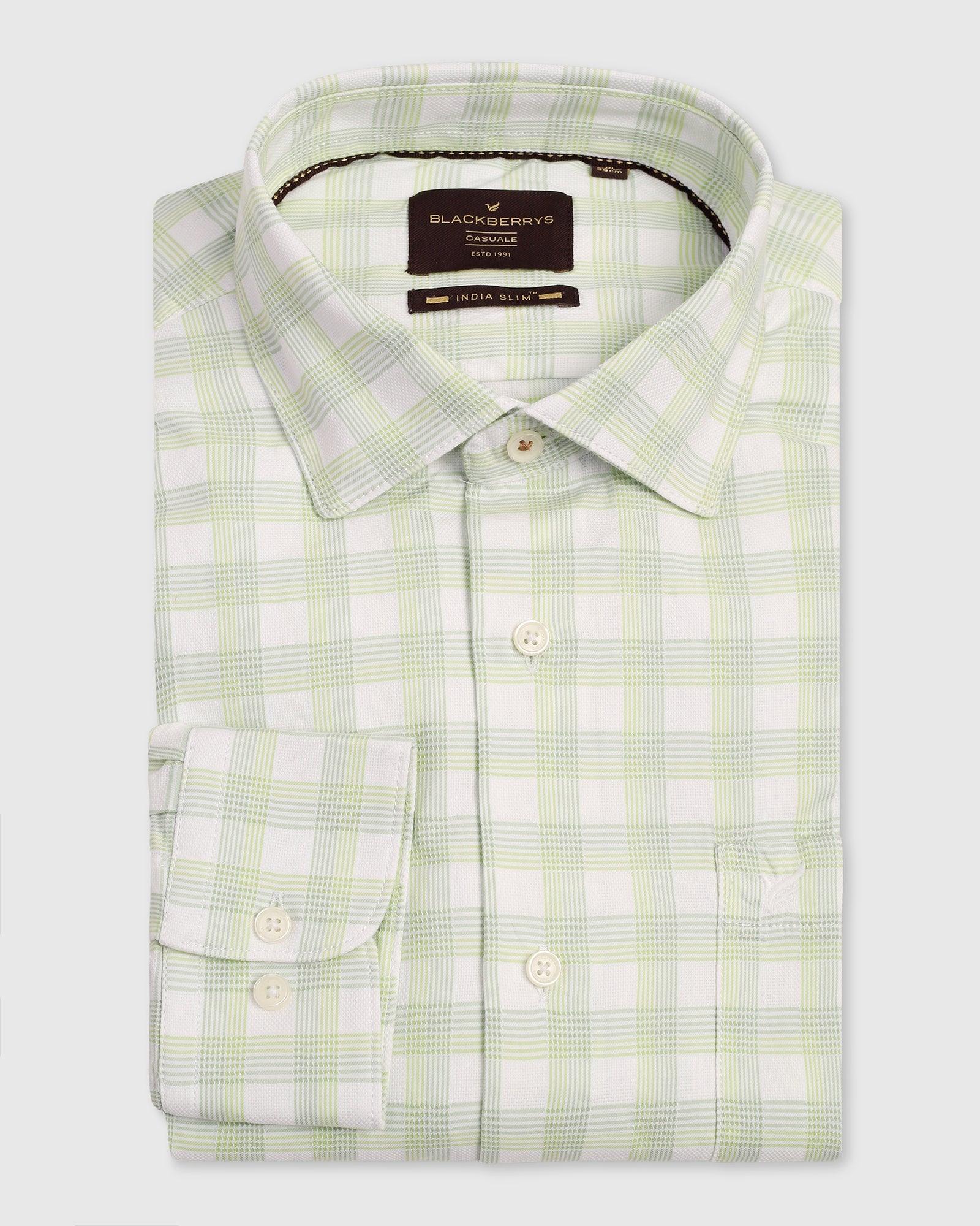 Casual Green Check Shirt - Torin - Blackberrys