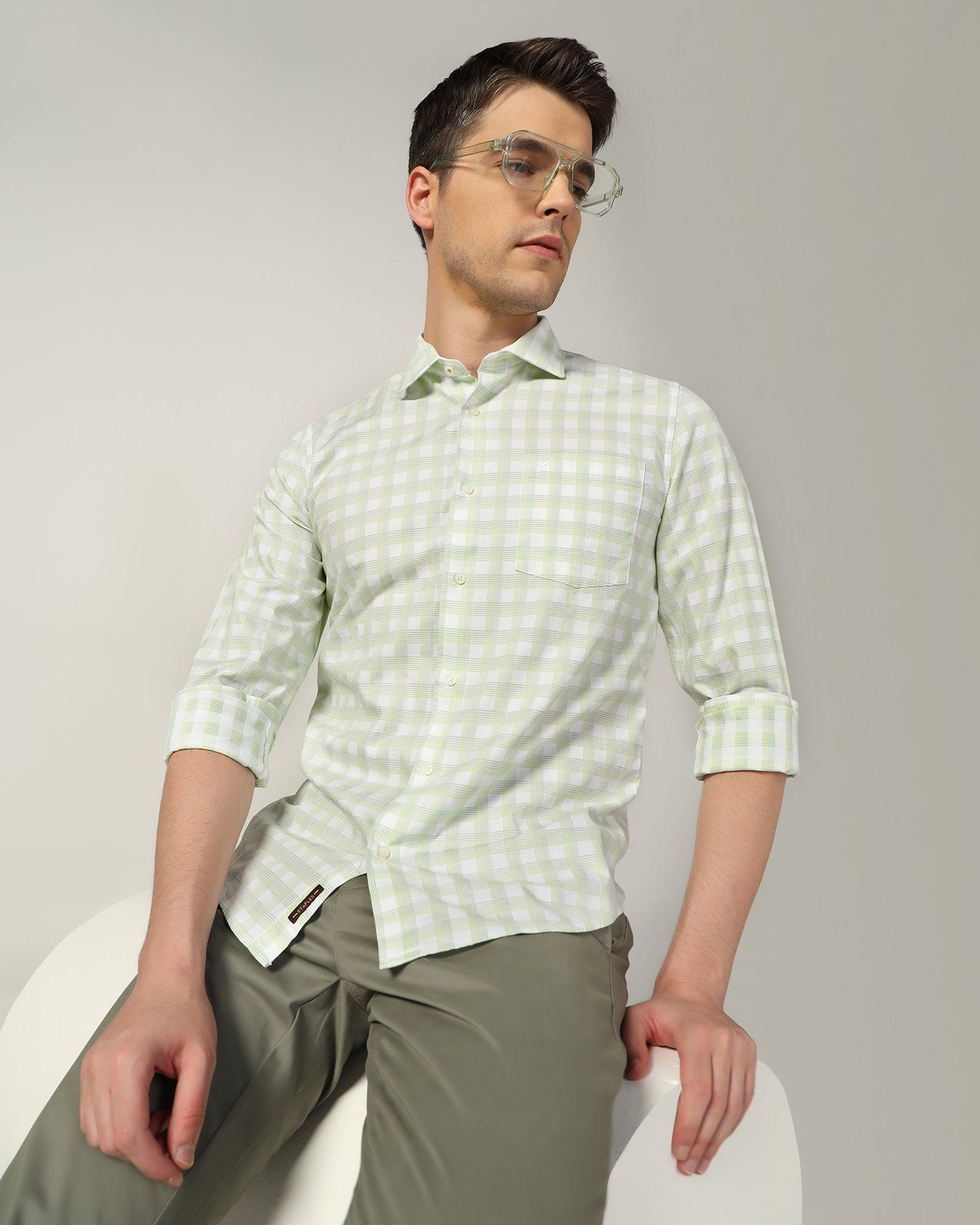 Casual Green Check Shirt - Torin - Blackberrys