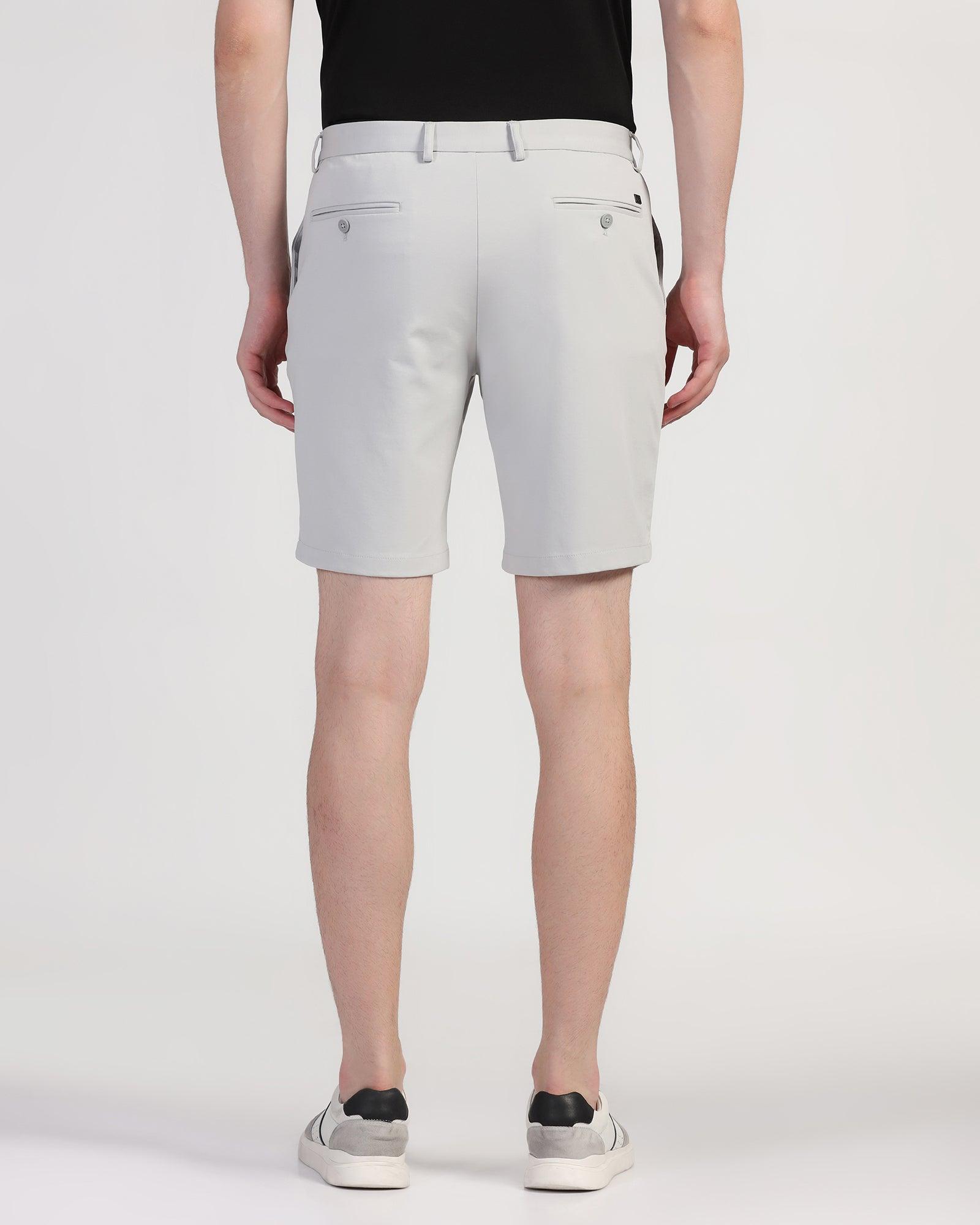 TechPro Casual Grey Solid Shorts - Serry - Blackberrys