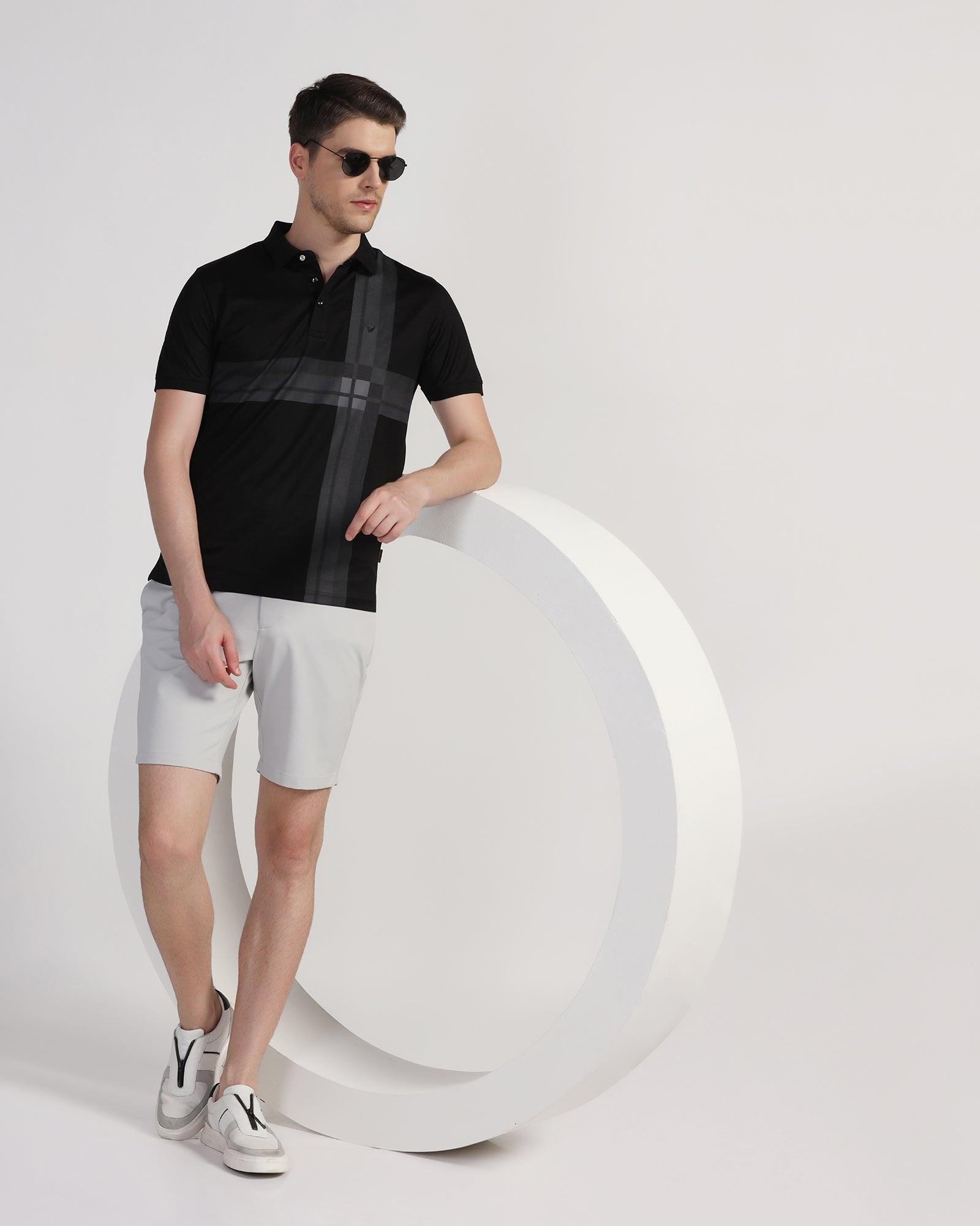 TechPro Casual Grey Solid Shorts - Serry - Blackberrys