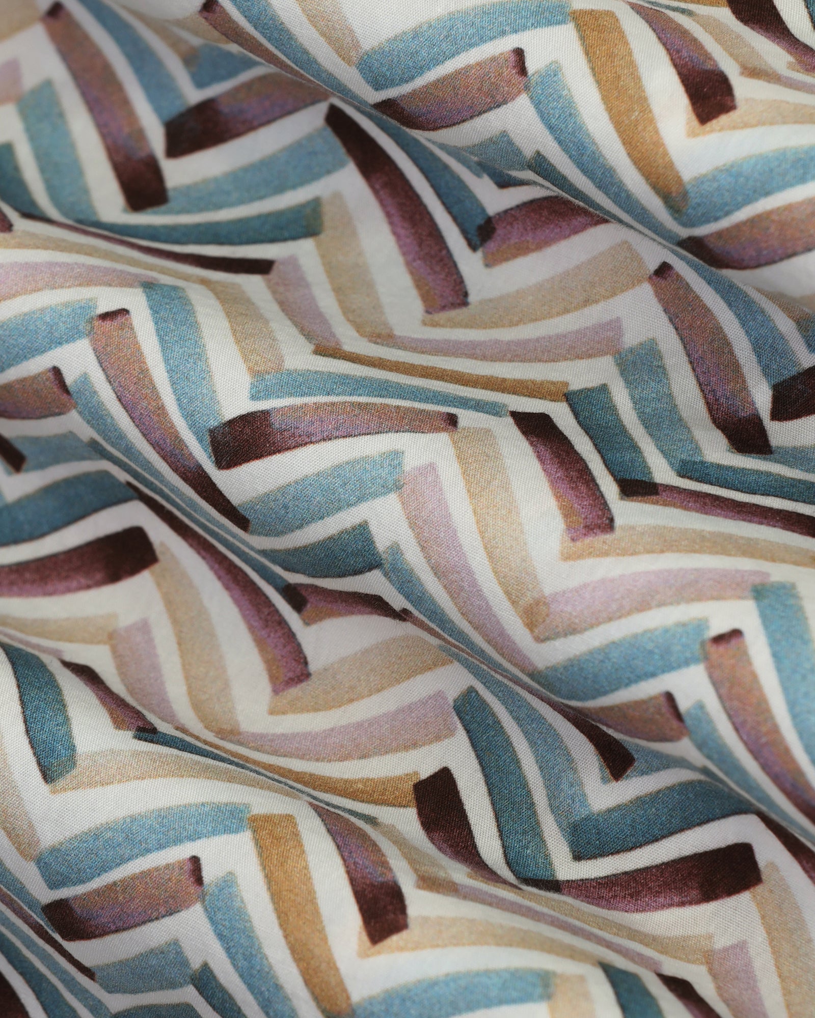 Casual Half Sleeve Blue Printed Shirt - Alba