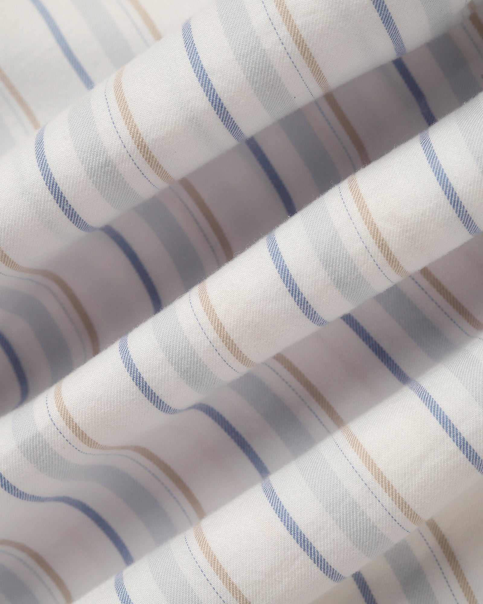 Casual Half Sleeve Blue Stripe Shirt - Masami