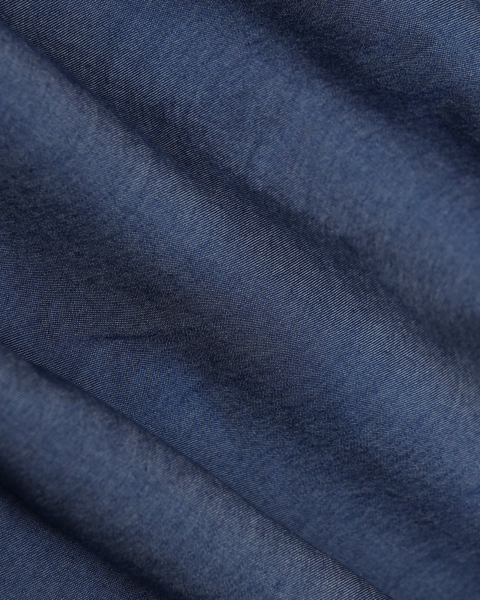 Casual Half Sleeve Indigo Solid Shirt - Mylo