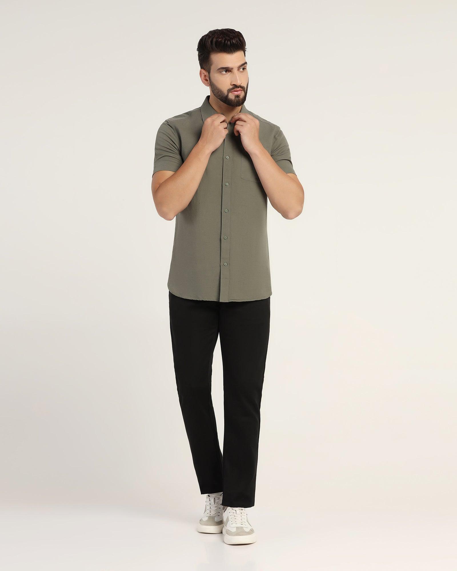 Casual Khakis In Black B-95 (Clate) - Blackberrys