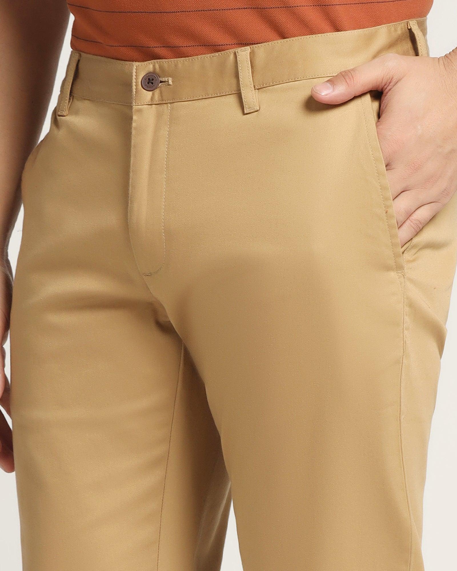 Slim Comfort B-95 Casual Khaki Solid Khakis - Mark - Blackberrys