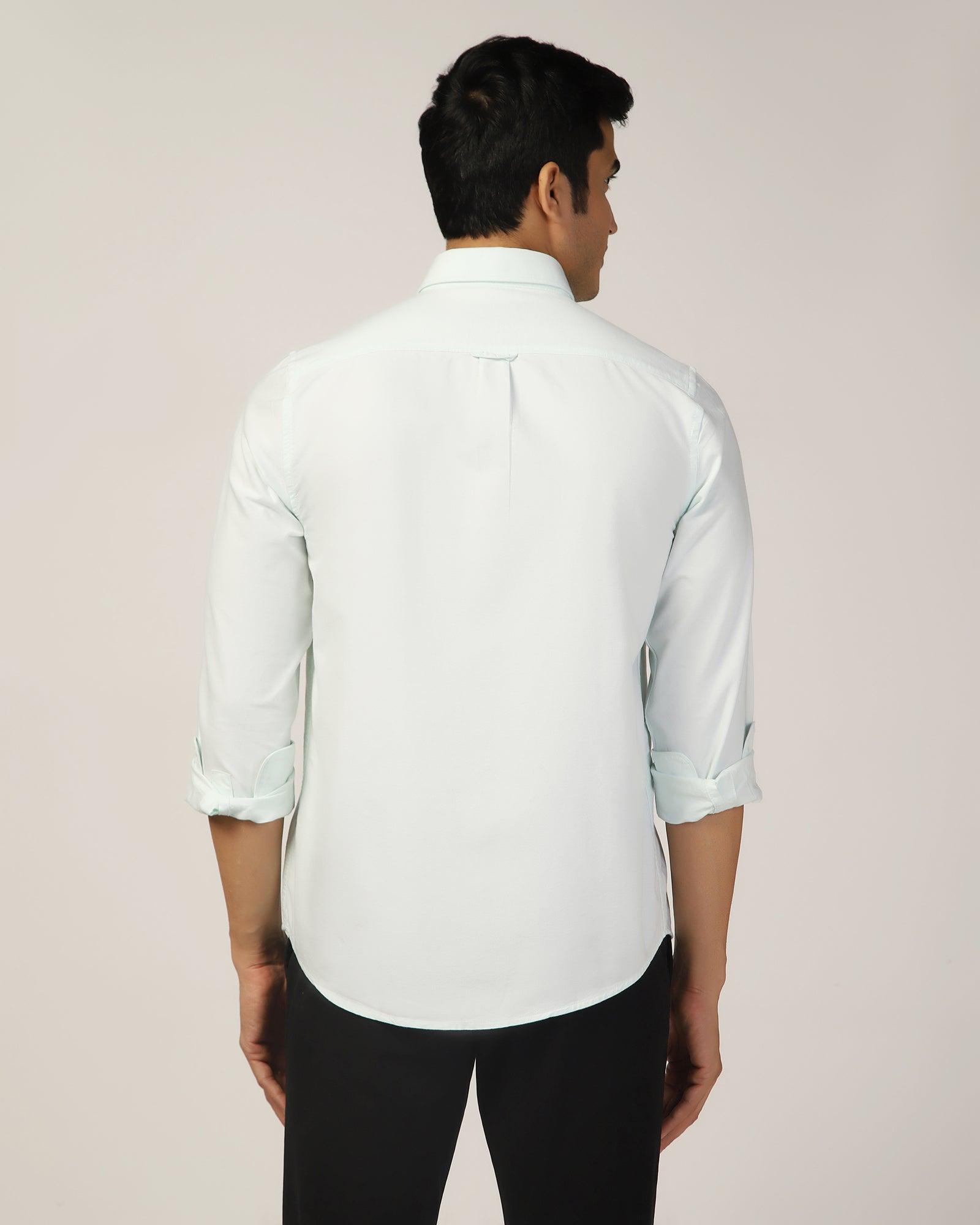 Casual Mint Solid Shirt - Molly - Blackberrys