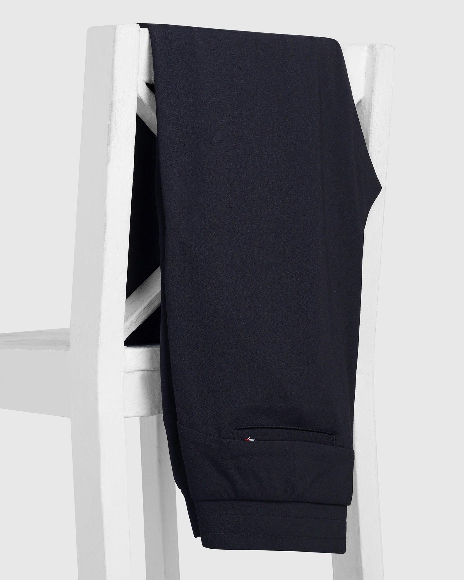 Casual Navy Solid Jogger - Lim - Blackberrys