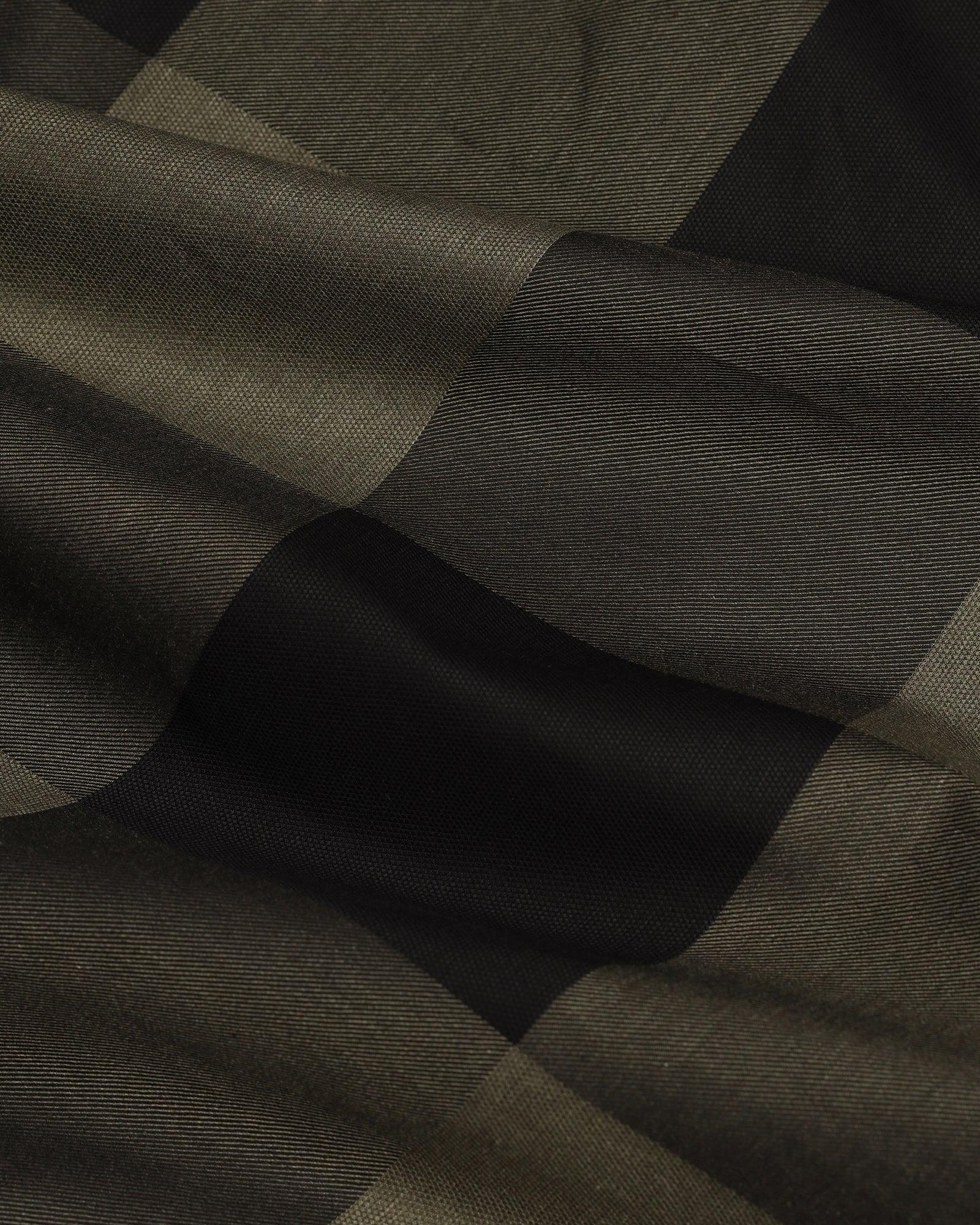 Casual Olive Check Shirt - Sienna