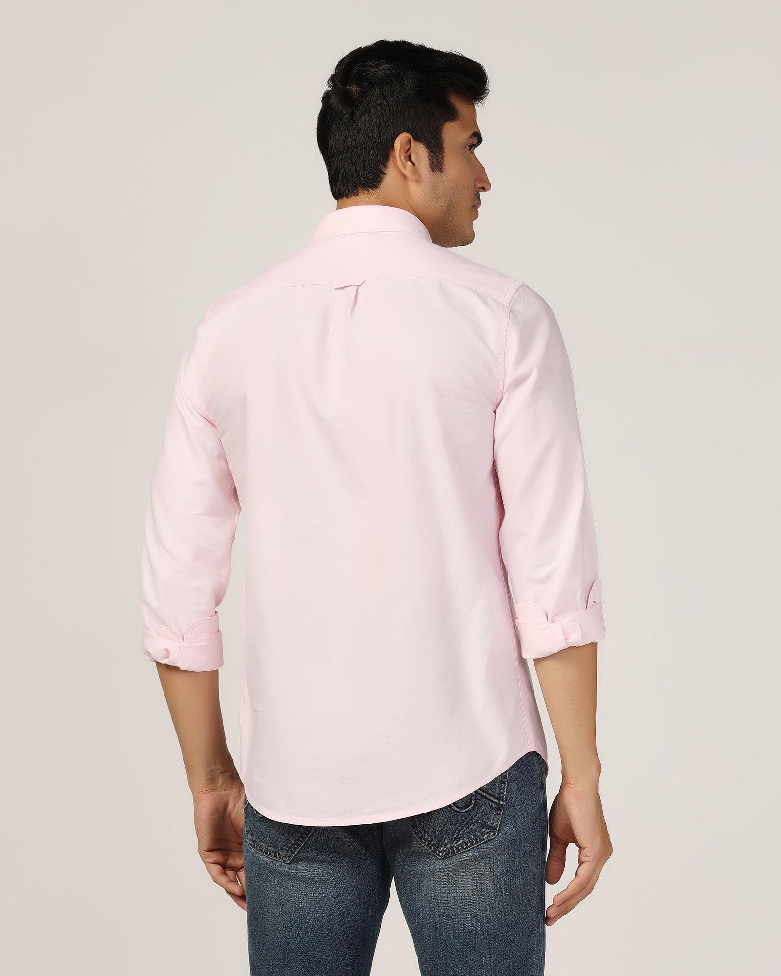 Casual Pink Solid Shirt - Molly - Blackberrys
