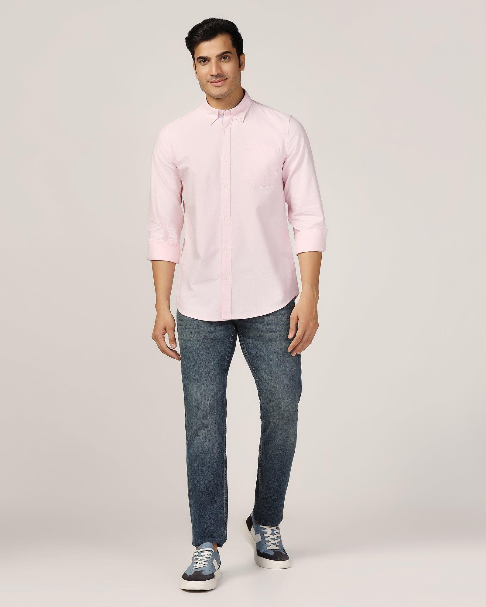 Casual Pink Solid Shirt - Molly - Blackberrys