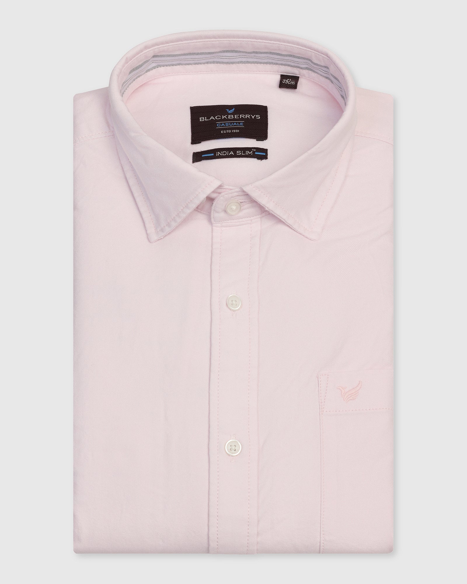 Casual Pink Solid Shirt - Solly