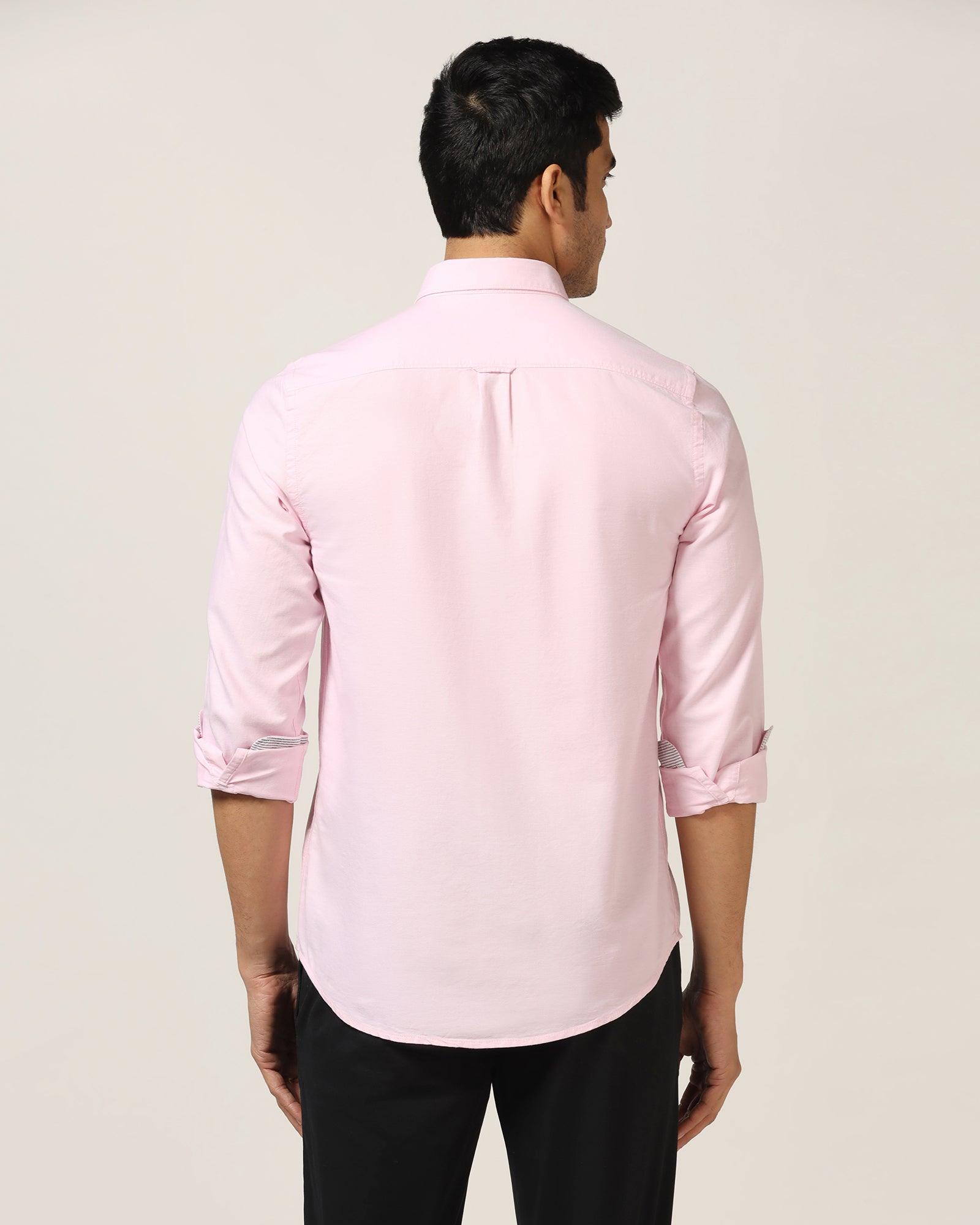 Casual Pink Solid Shirt - Sonic - Blackberrys