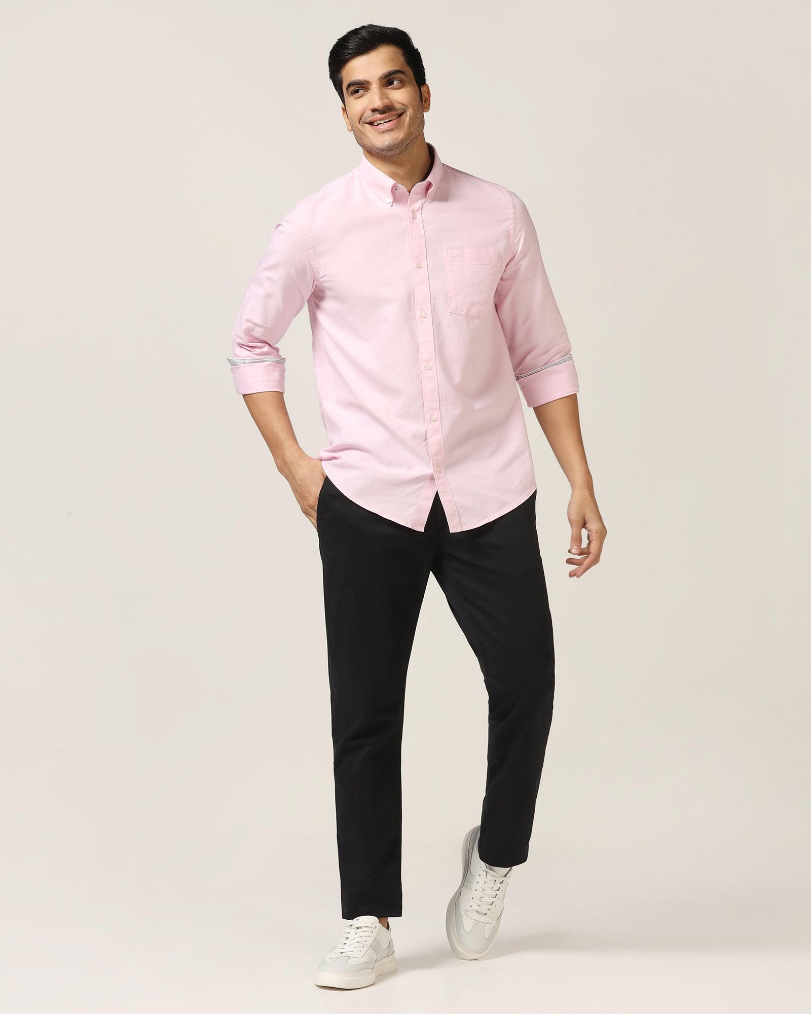 Casual Pink Solid Shirt - Sonic - Blackberrys