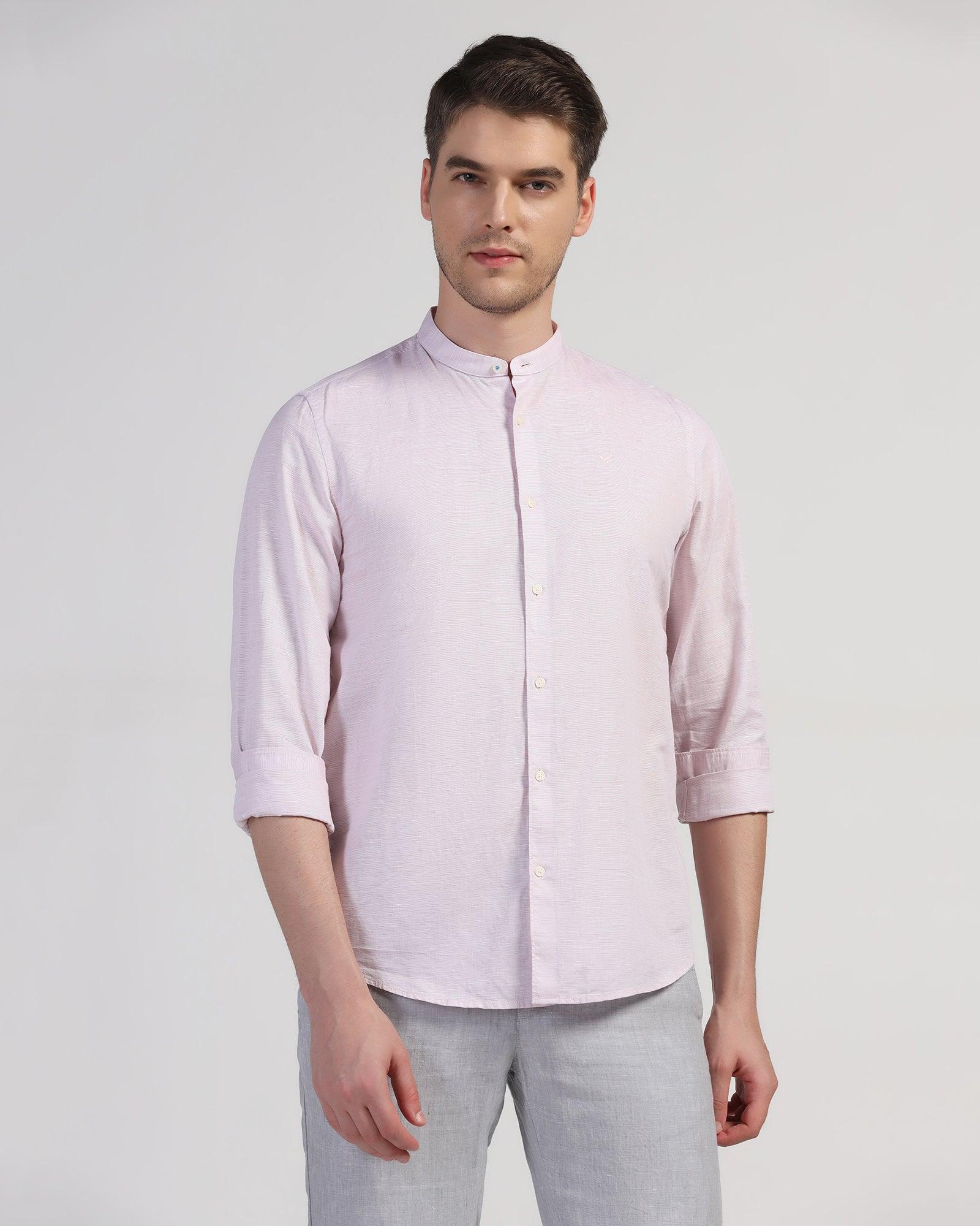 Casual Pink Textured Shirt - Lee - Blackberrys