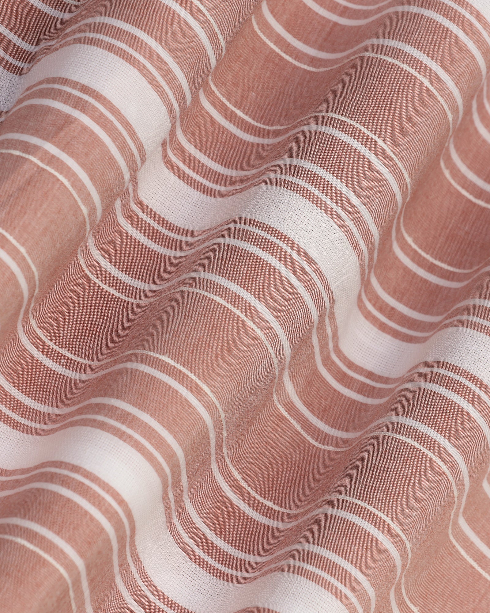 Casual Rust Stripe Shirt - Koben