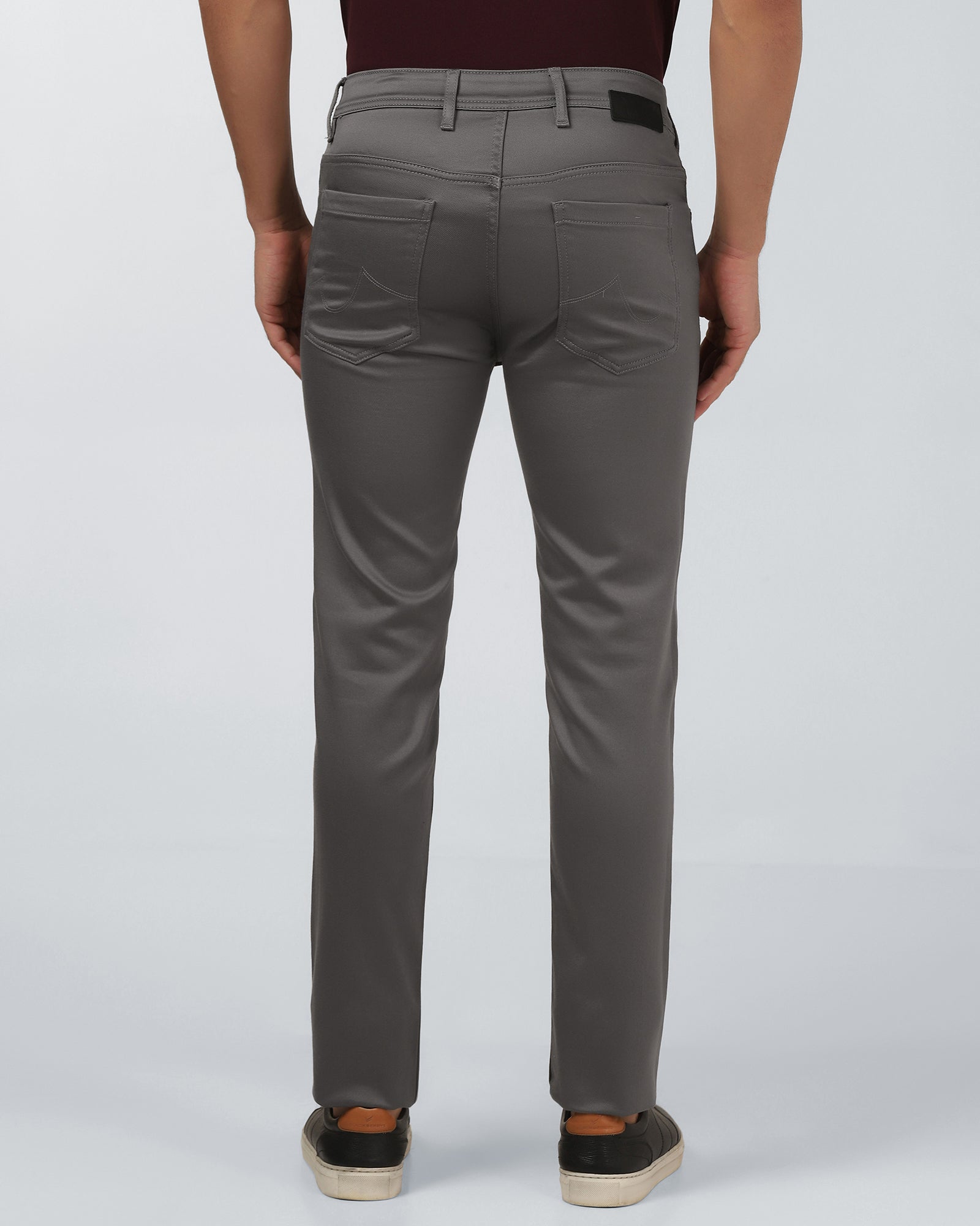 Charcoal Bleed Zero Slim Fit Jeans - Abto