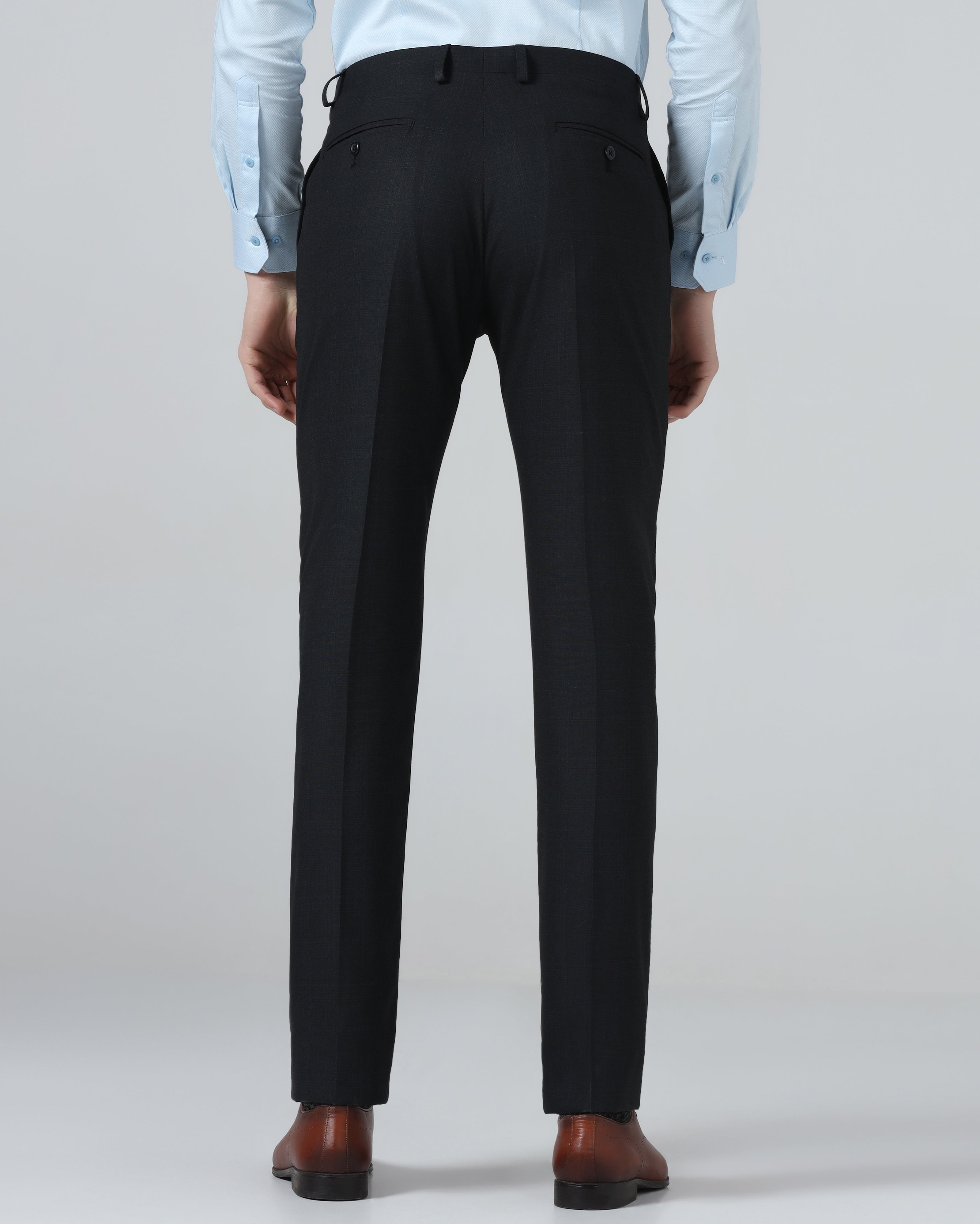 Charcoal Check Trouser - Stunning
