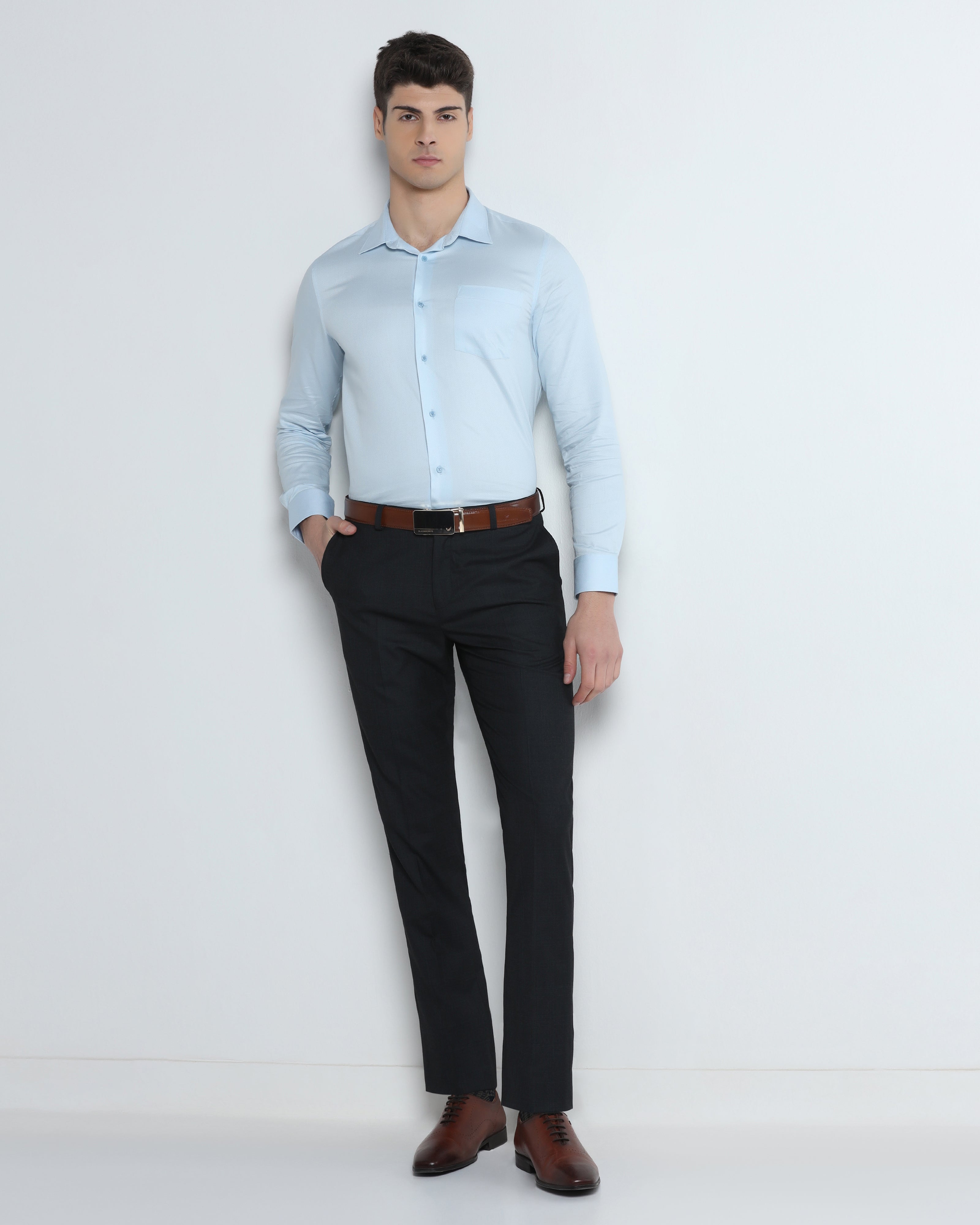 Charcoal Check Trouser - Stunning