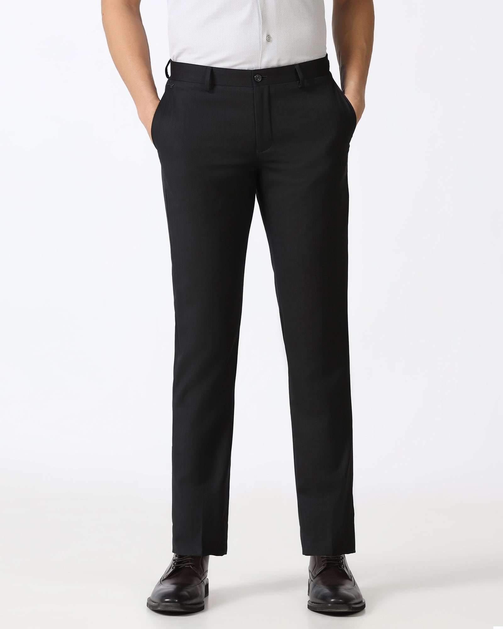 Charcoal Stripe Trouser - Rockford