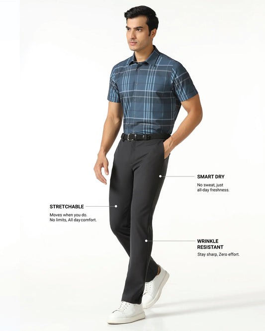 Charcoal TechPro Solid Trouser - Ashley