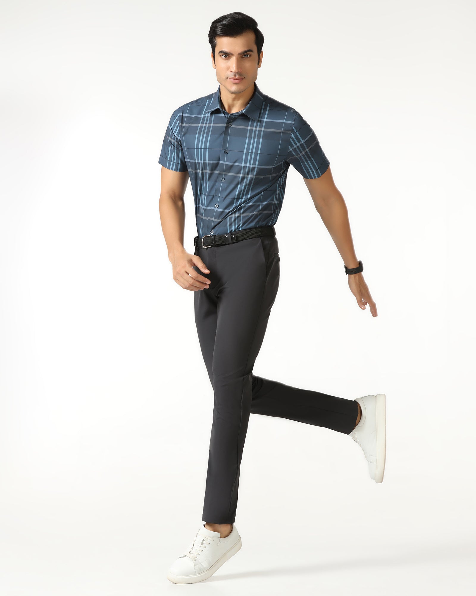 Charcoal Techpro Solid Trouser - Ashley