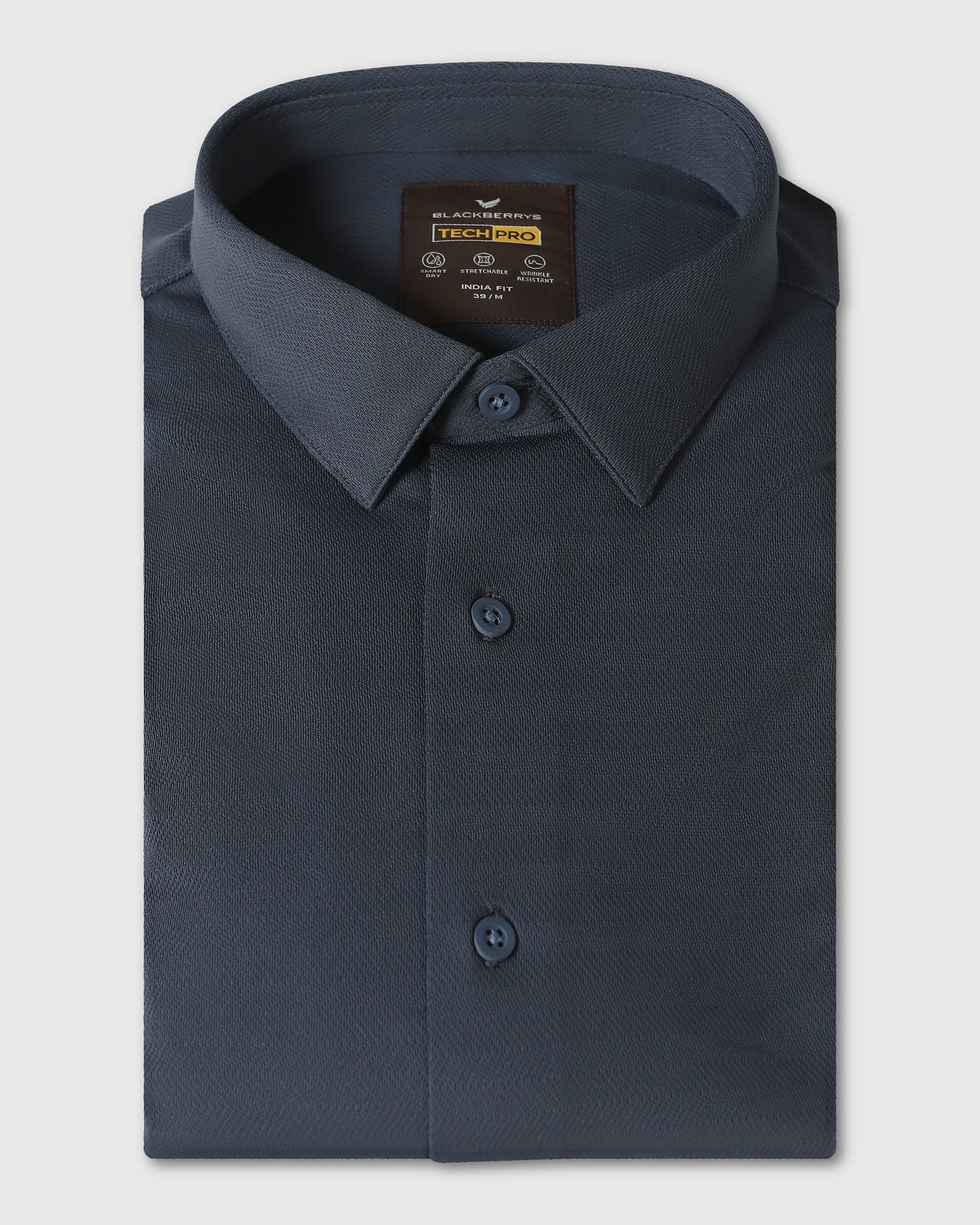 Charcoal Techpro Stripe Shirt - Keish