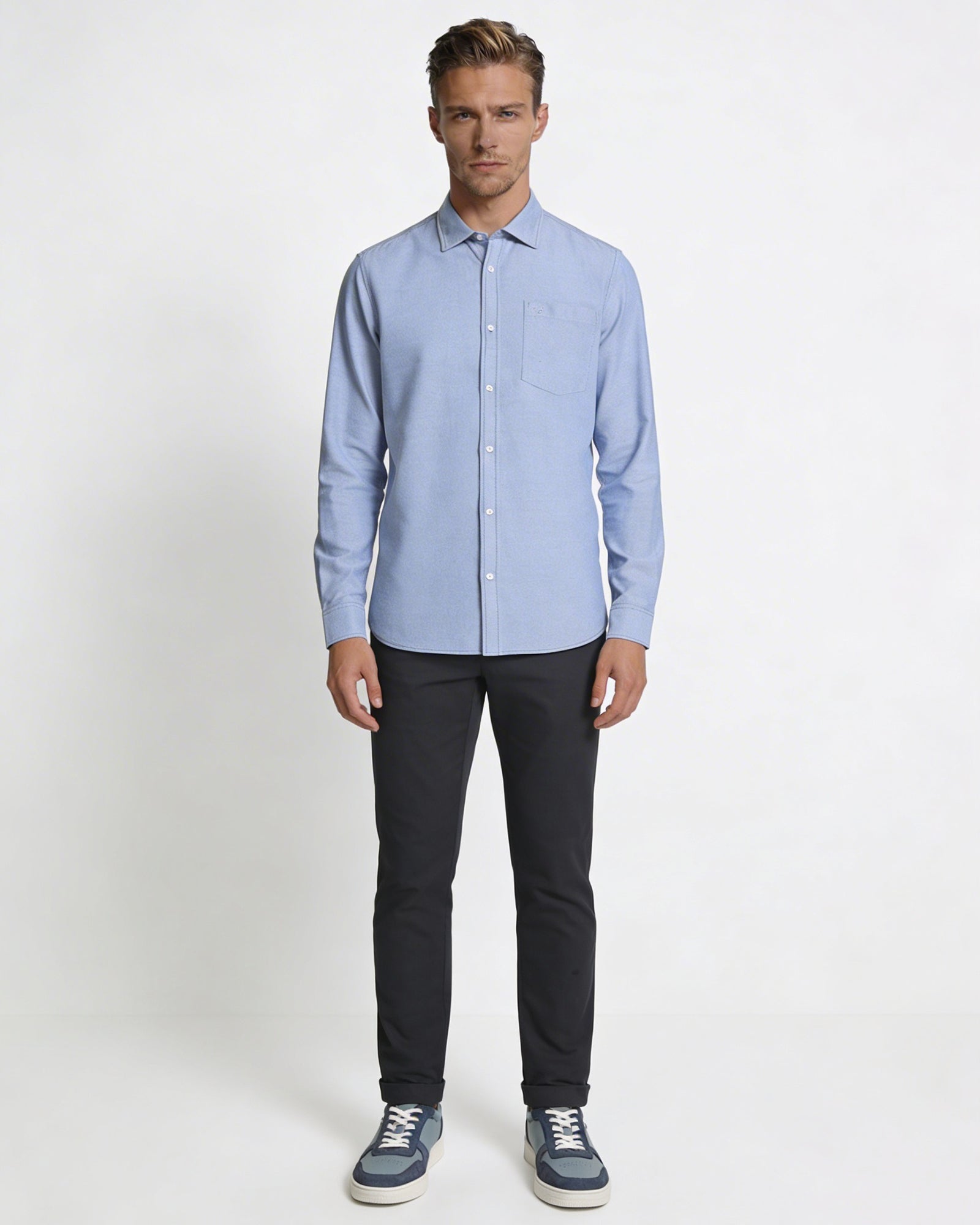 Charcoal Textured Khakis - Perch