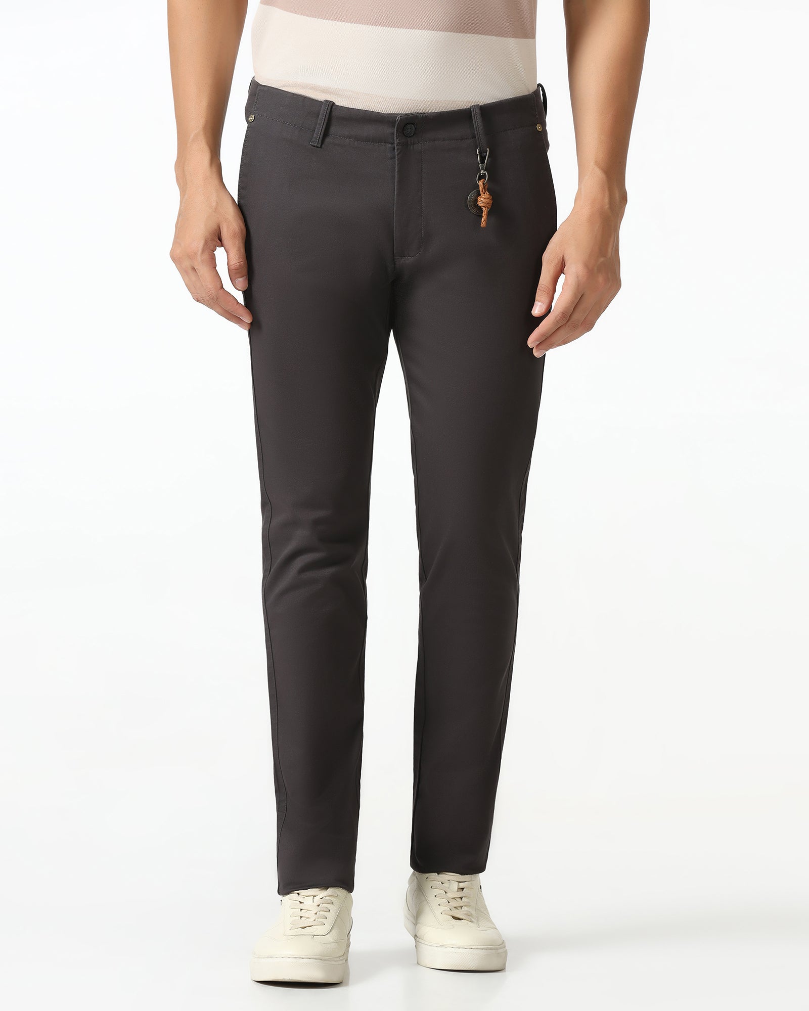 Charcoal Textured Khakis - Segi