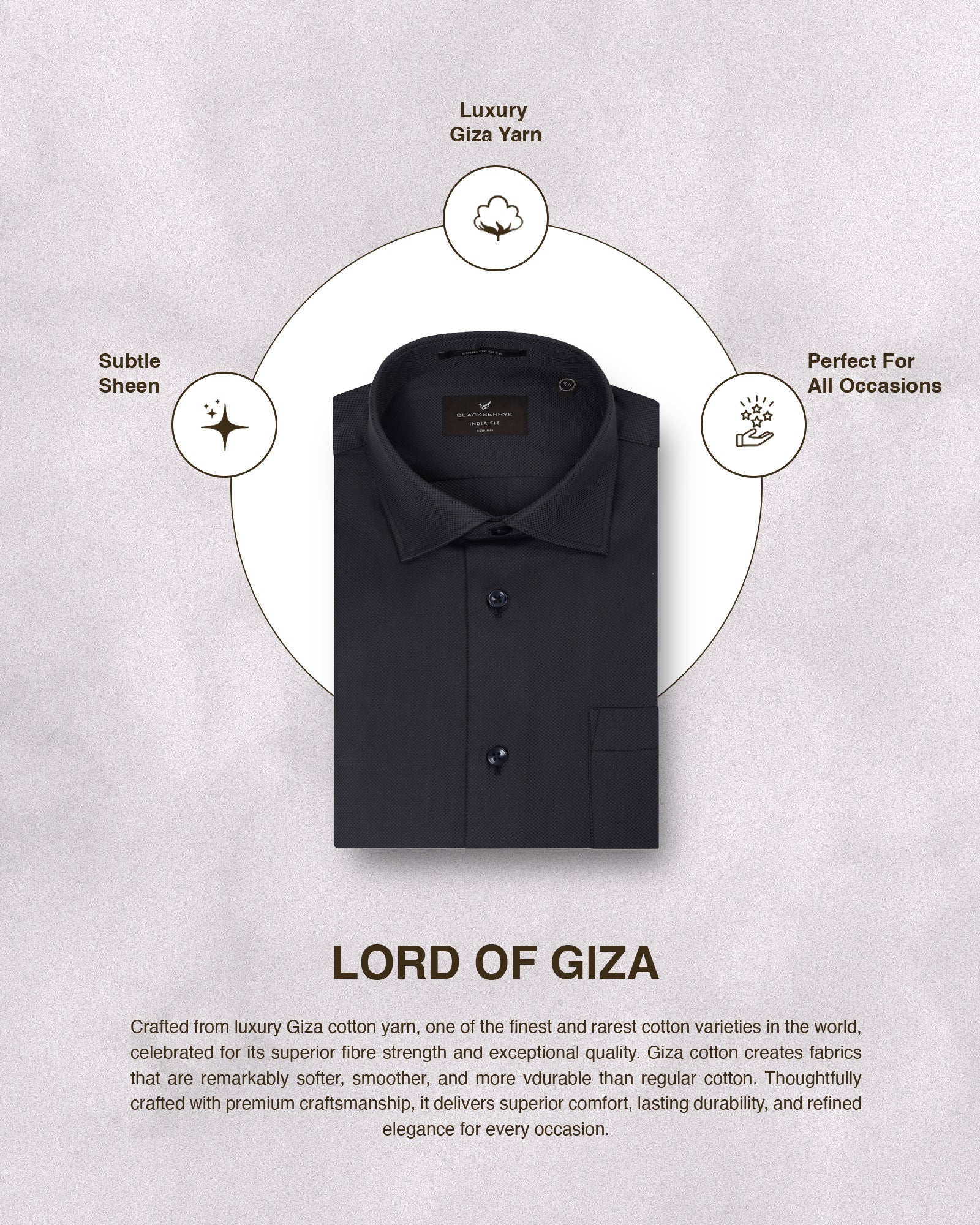 Charcoal Textured Shirt - Magnus