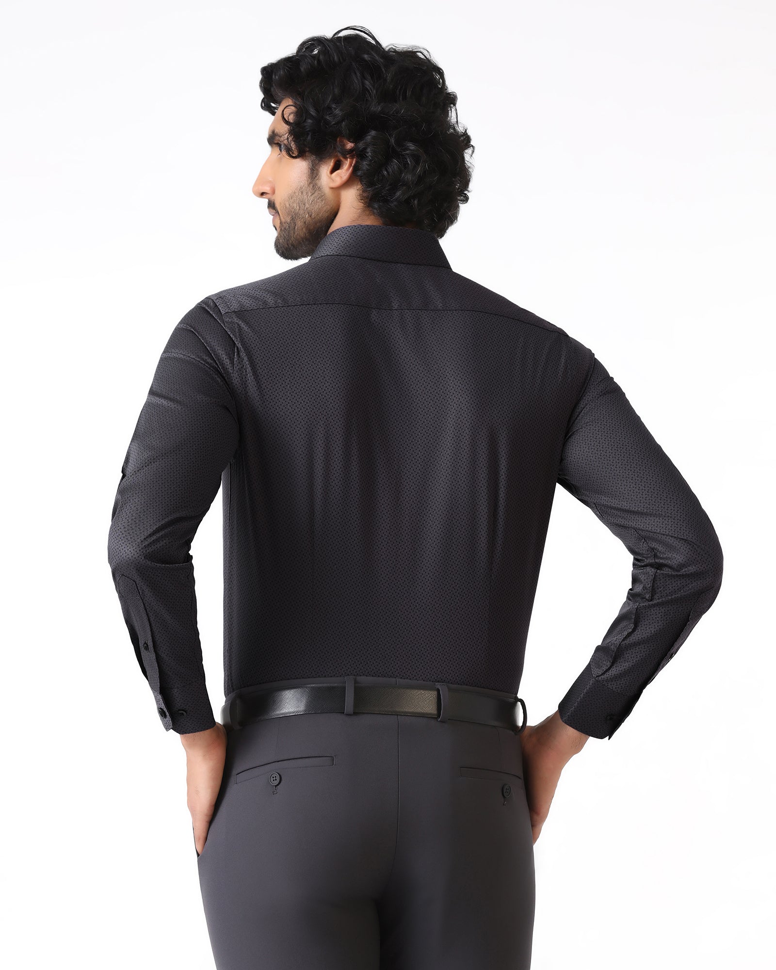 Charcoal Textured Shirt - Regard