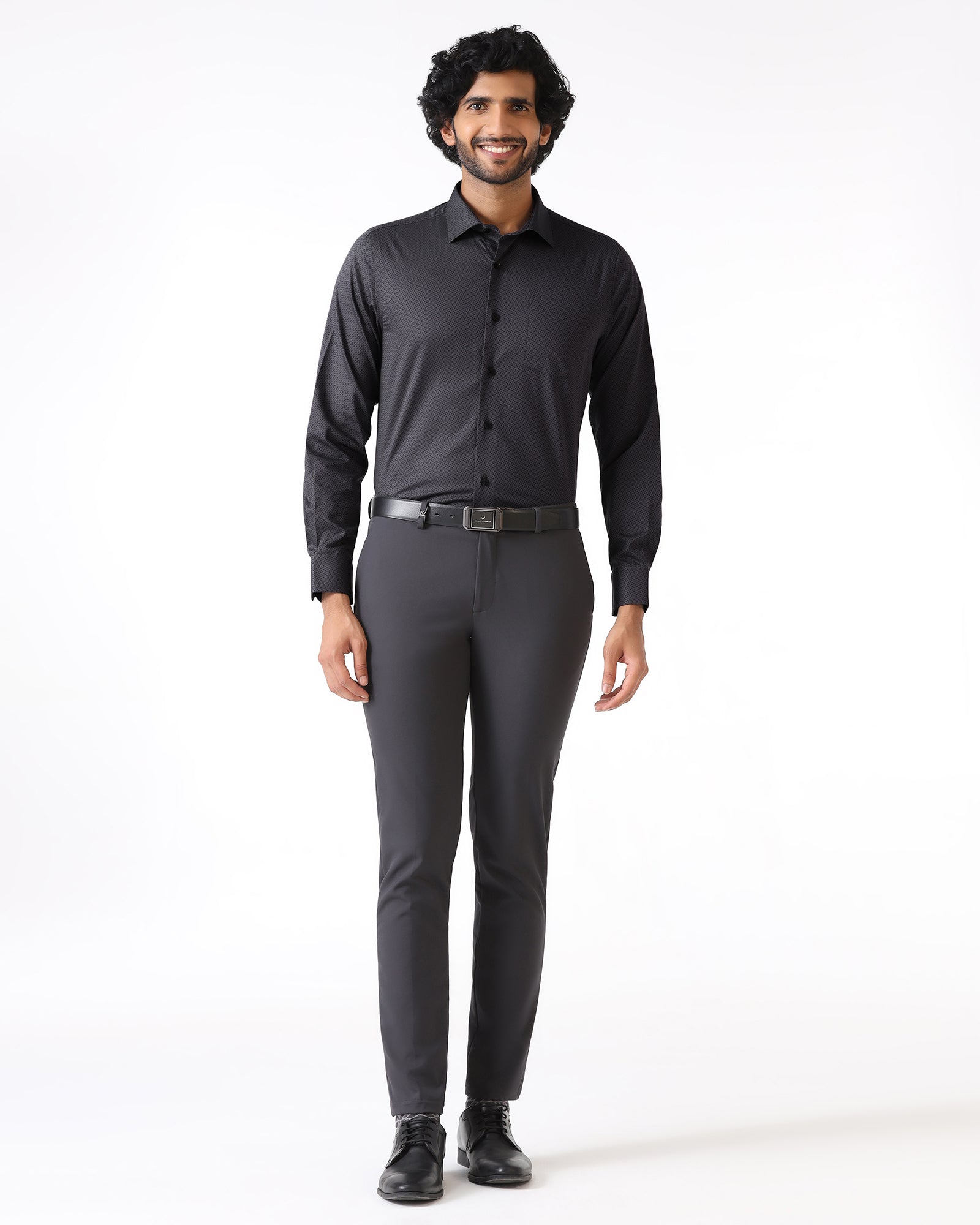 Charcoal Textured Shirt - Regard