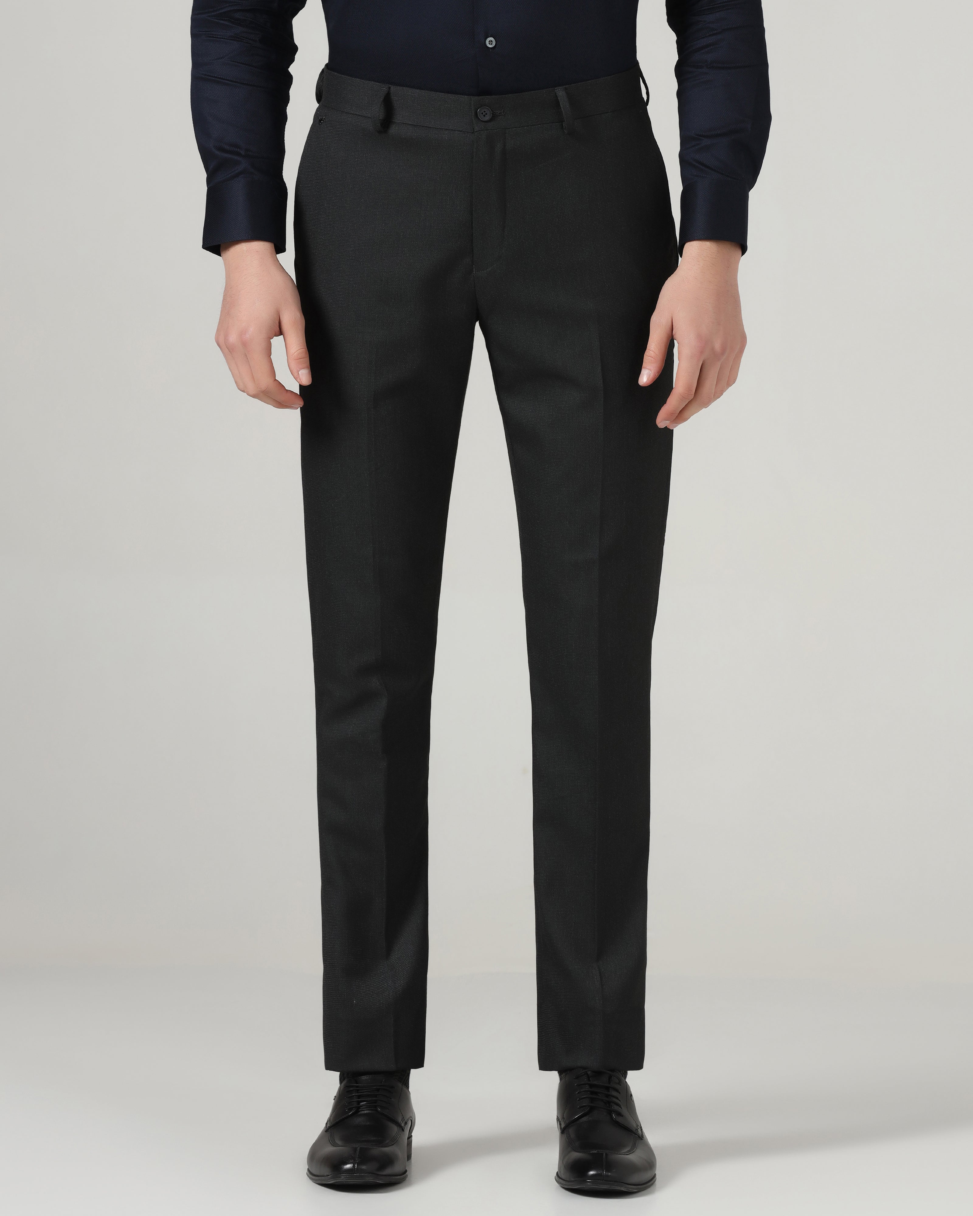 Charcoal Textured Trouser