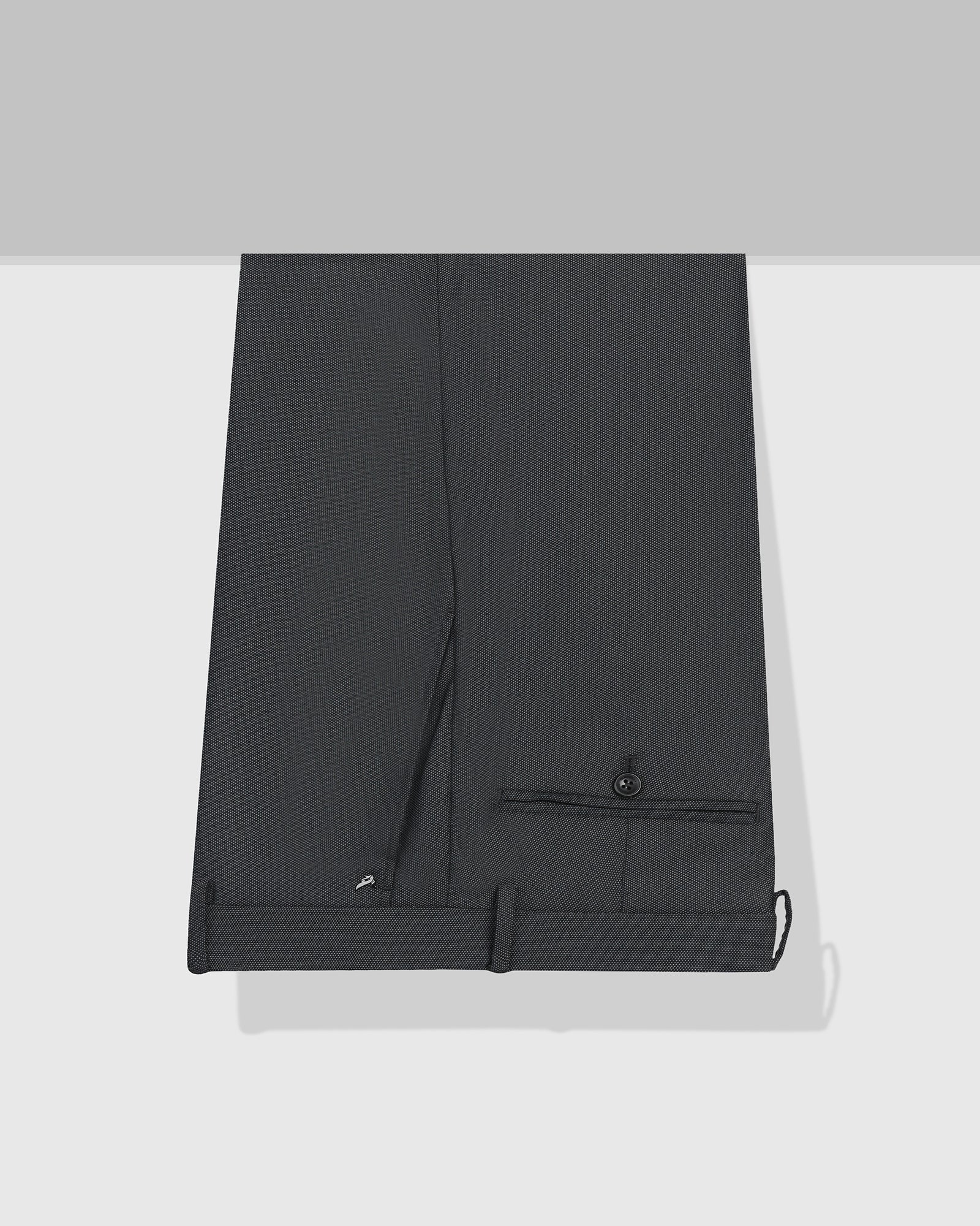 Charcoal Textured Trouser - Monk