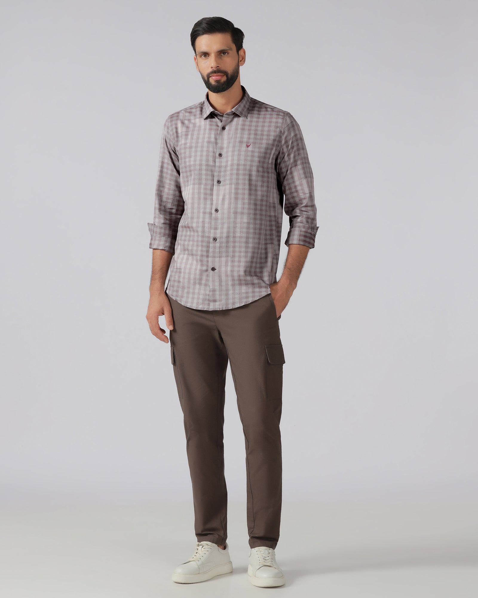 Cherry Lacquer Check Shirt - Lamor