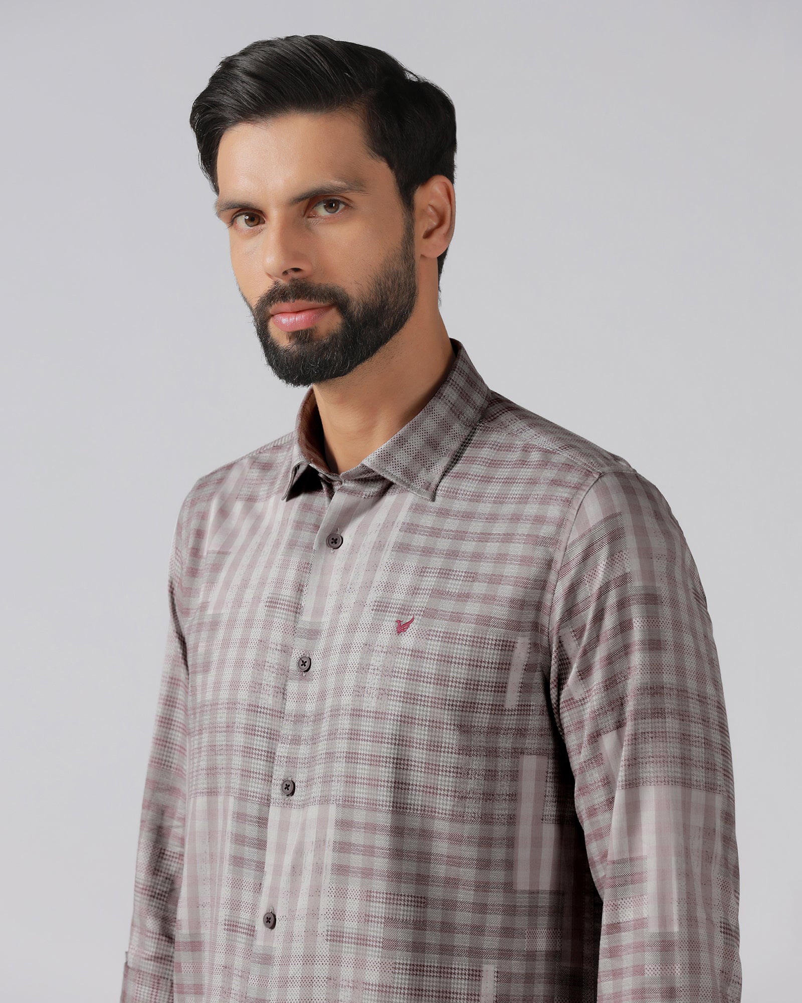Cherry Lacquer Check Shirt - Lamor