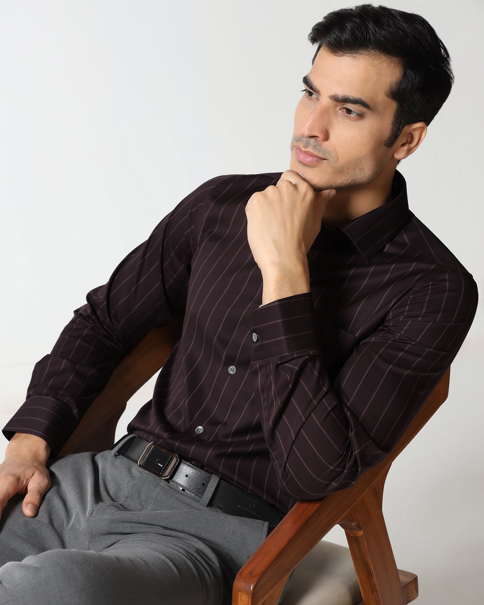 Cherry Lacquer Luxe Stripe Shirt - Stake