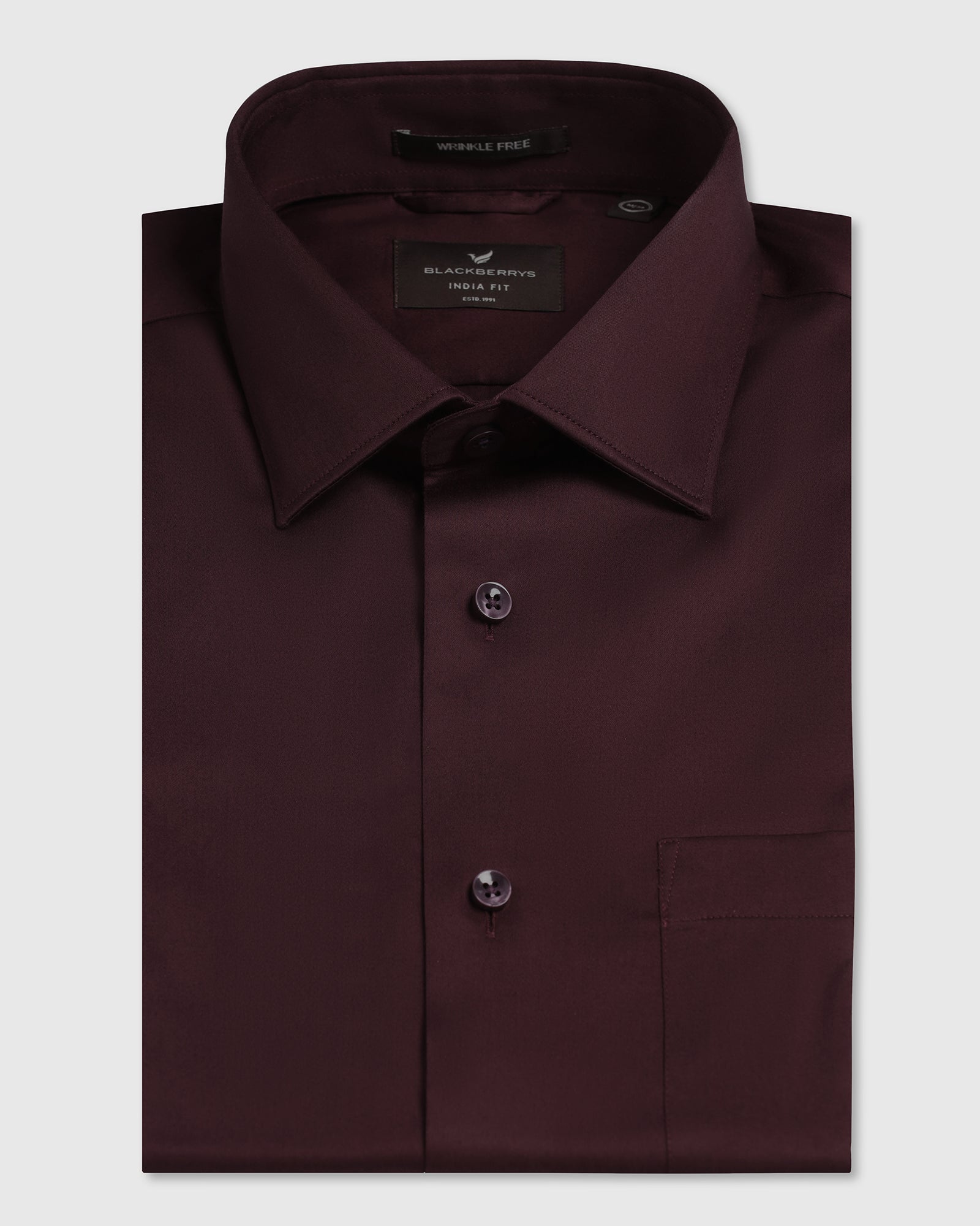 Cherry Lacquer Non Iron Solid Shirt - Sylvia