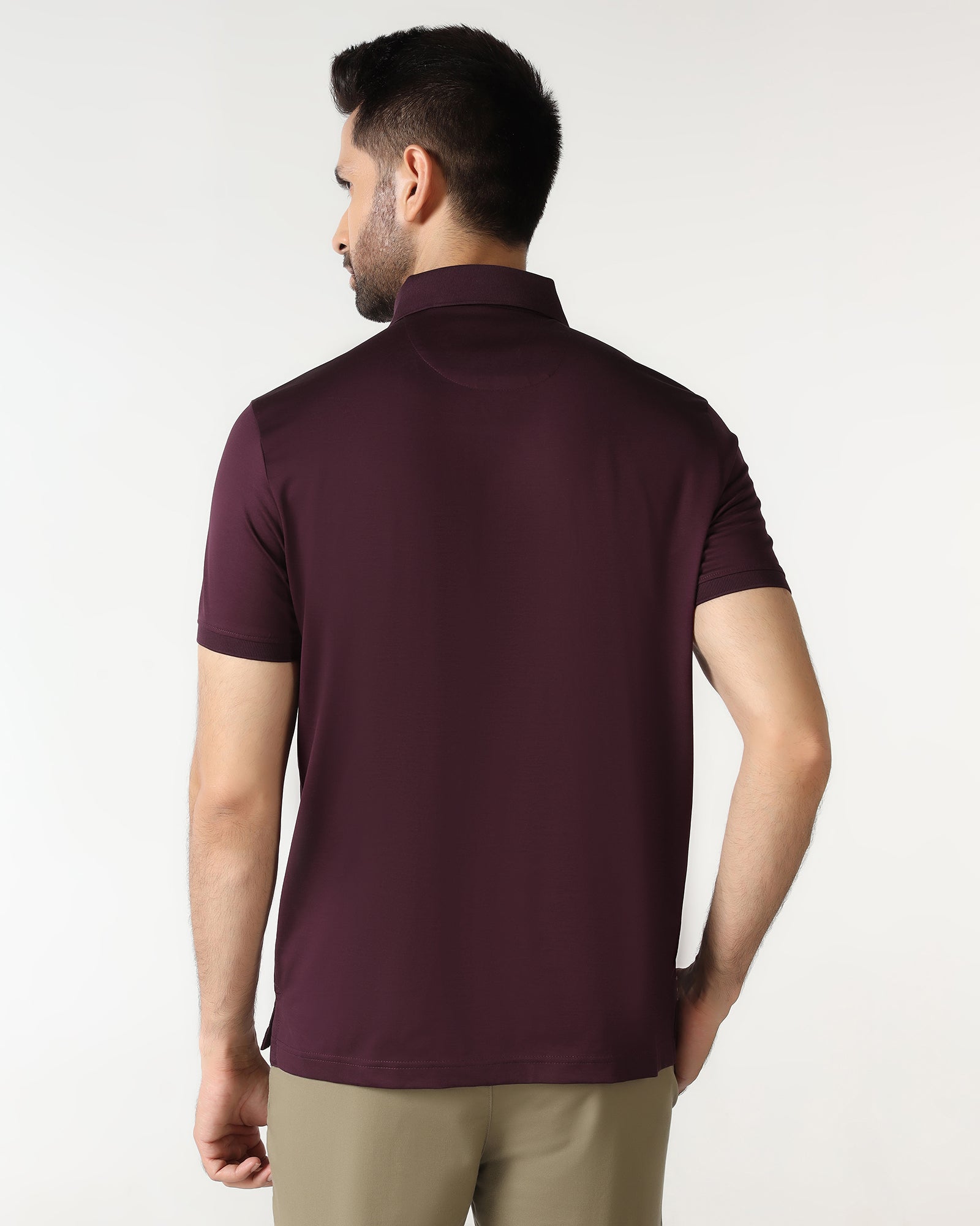 Cherry Lacquer Printed Polo - Kenny
