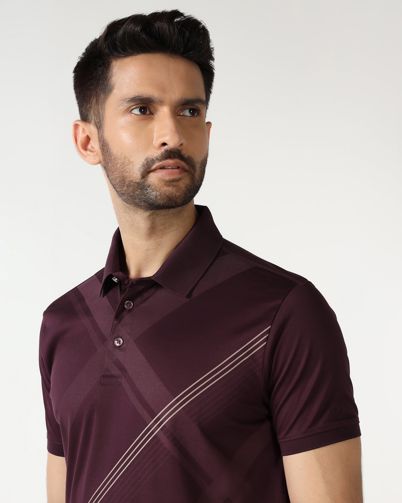 Cherry Lacquer Printed Polo - Kenny