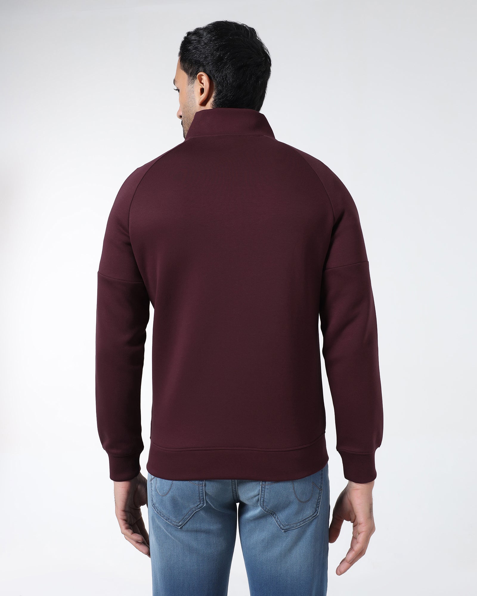 Cherry Lacquer Solid Sweatshirt - Decy