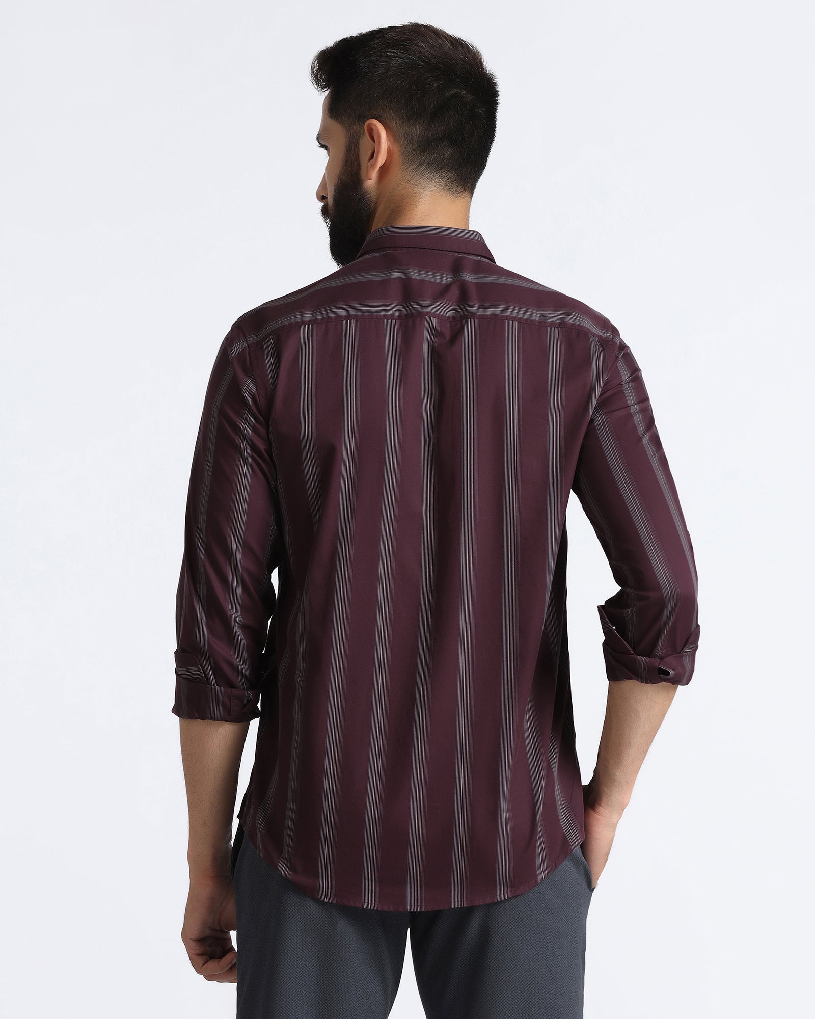 Cherry Lacquer Stripe Shirt - Enno