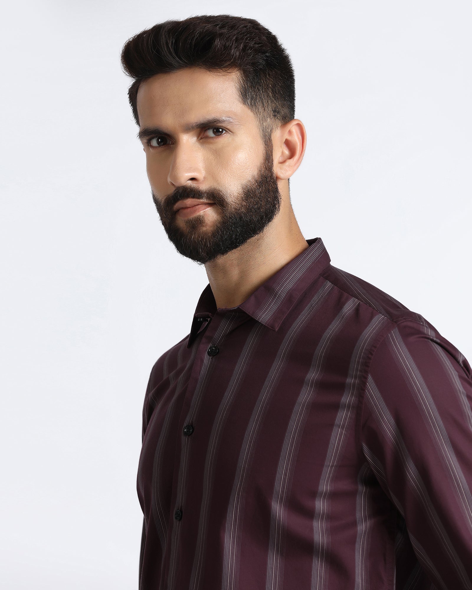Cherry Lacquer Stripe Shirt - Enno