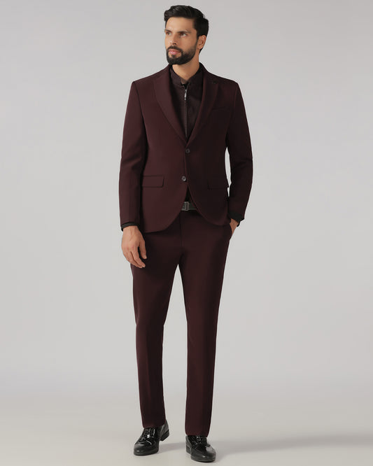 Cherry Pop Three Piece Solid Suit - Gossner