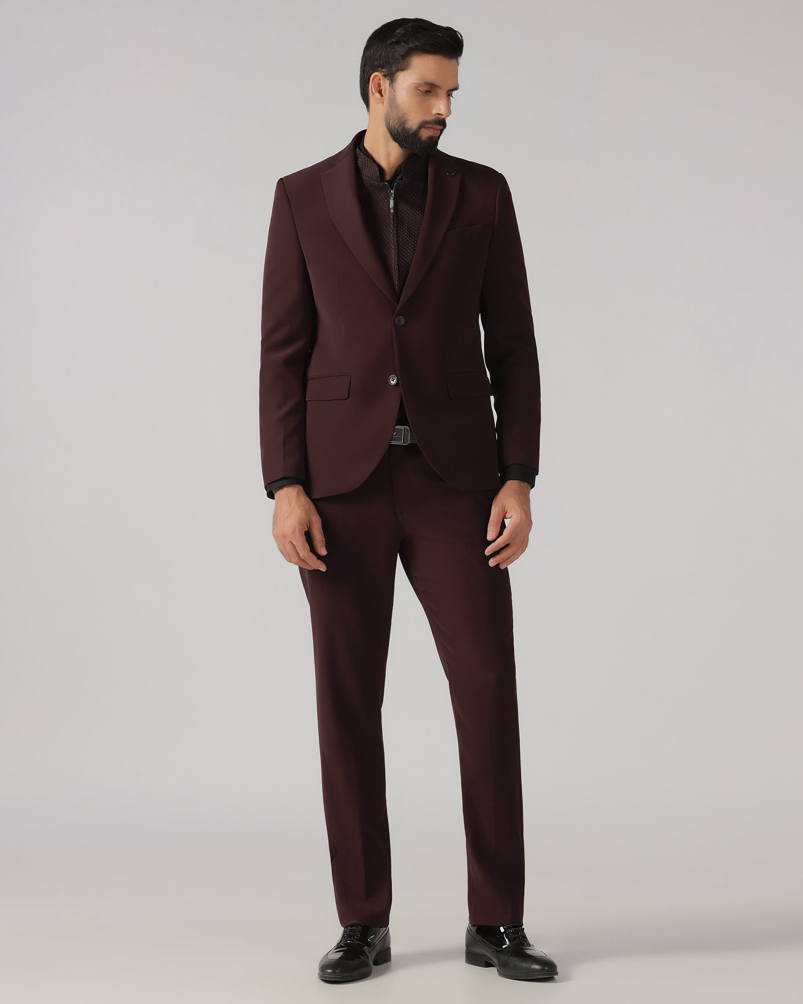 Cherry Pop Three Piece Solid Suit - Gossner
