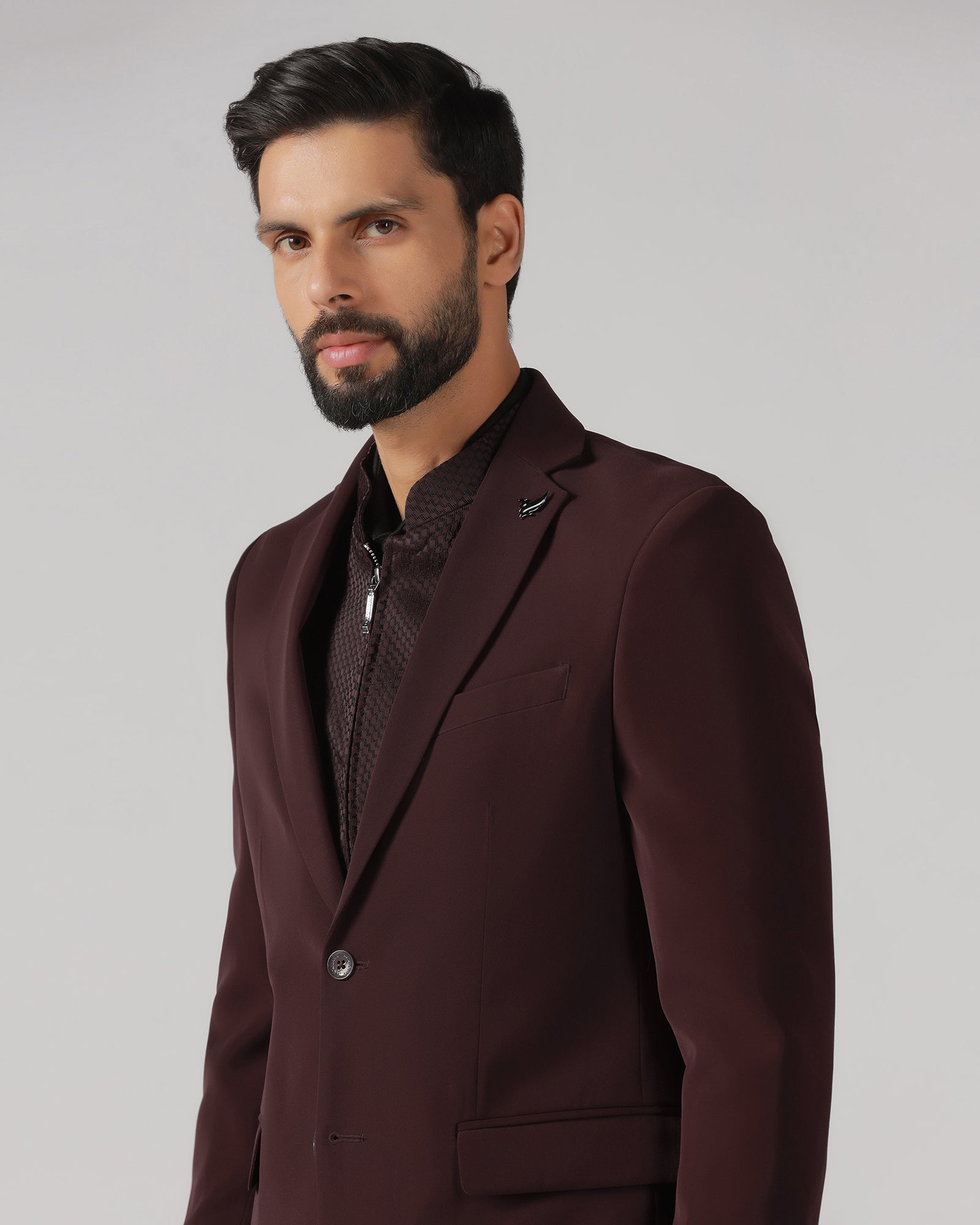 Cherry Pop Three Piece Solid Suit - Gossner