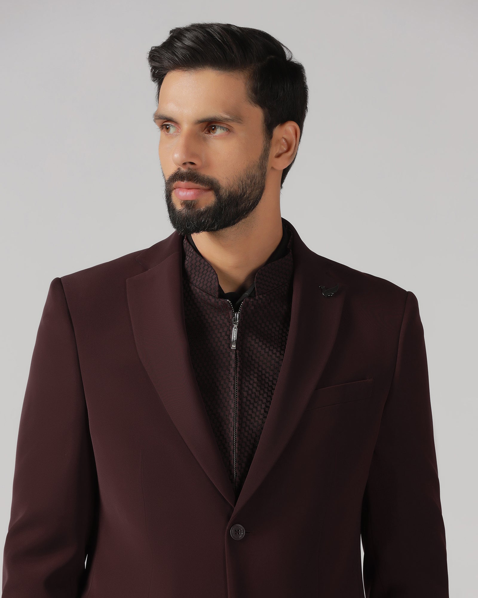 Cherry Pop Three Piece Solid Suit - Gossner