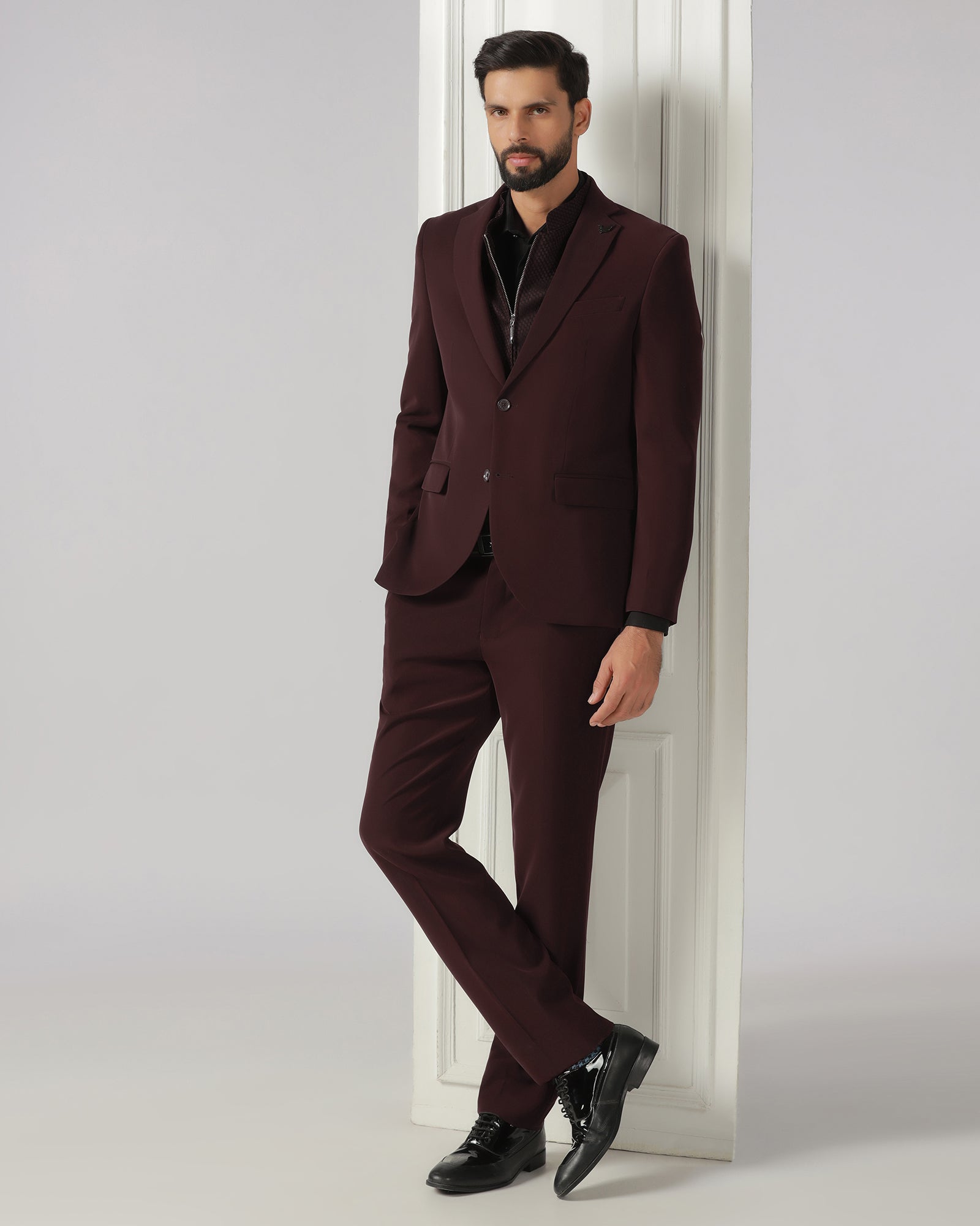 Cherry Pop Three Piece Solid Suit - Gossner