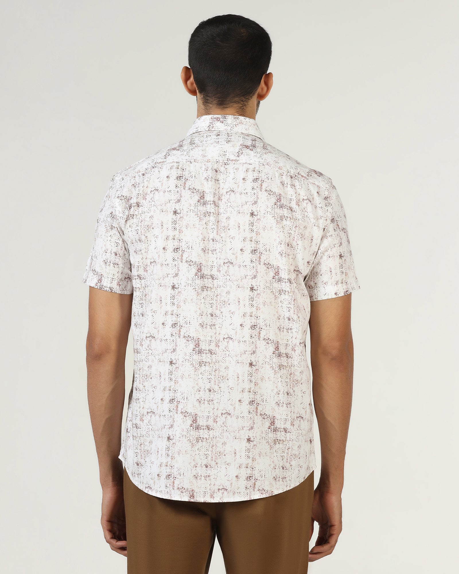 Chocolate Sauce Half Sleeve Printed Shirt - Howie